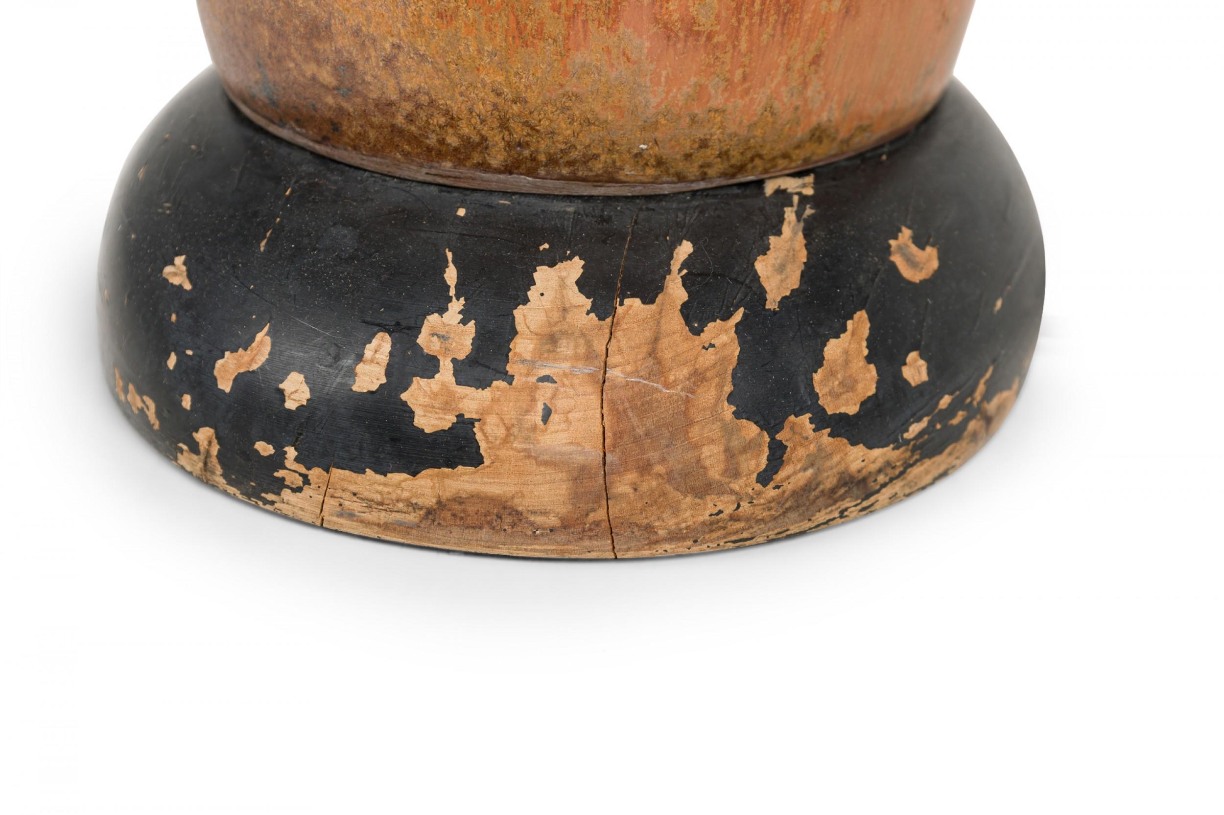 Amerikanische glasierte Mid-Century-Tischlampe in Flaschenform aus Keramik in Erdtönen im Angebot 2