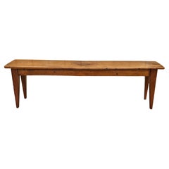 Mid-Century American Classical Pine Bench