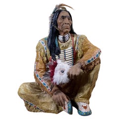 Sculpture indienne américaine du milieu du siècle dernier