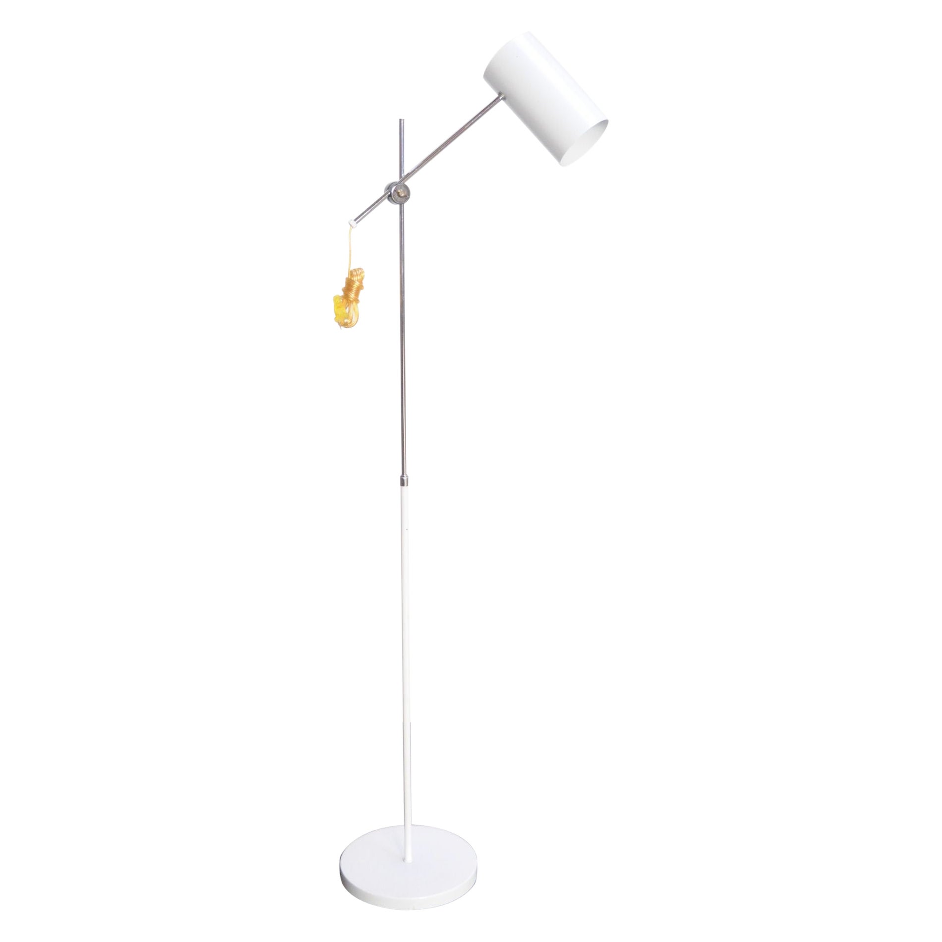 Mid Century American Modern Aluminum Adjustable Floor Lamp by George Kovacs