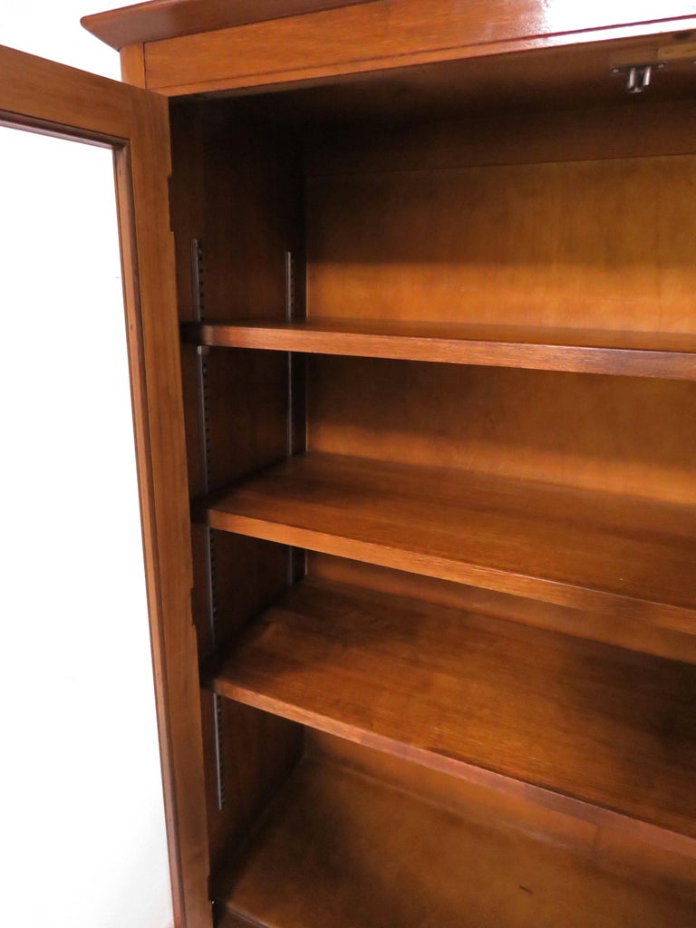Midcentury American Modern Glass Door Book Case Circa 1960s At