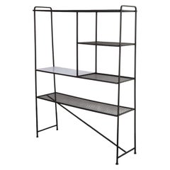 Etagère en fer moderne américaine du milieu du siècle par Freda Diamond