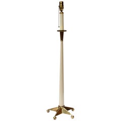Moderne amerikanische Mid-Century-Tischlampe aus Messing mit Sternsockel