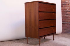 Midcentury American Modern Walnut Highboy / Chest of Drawers by Mel Smilow