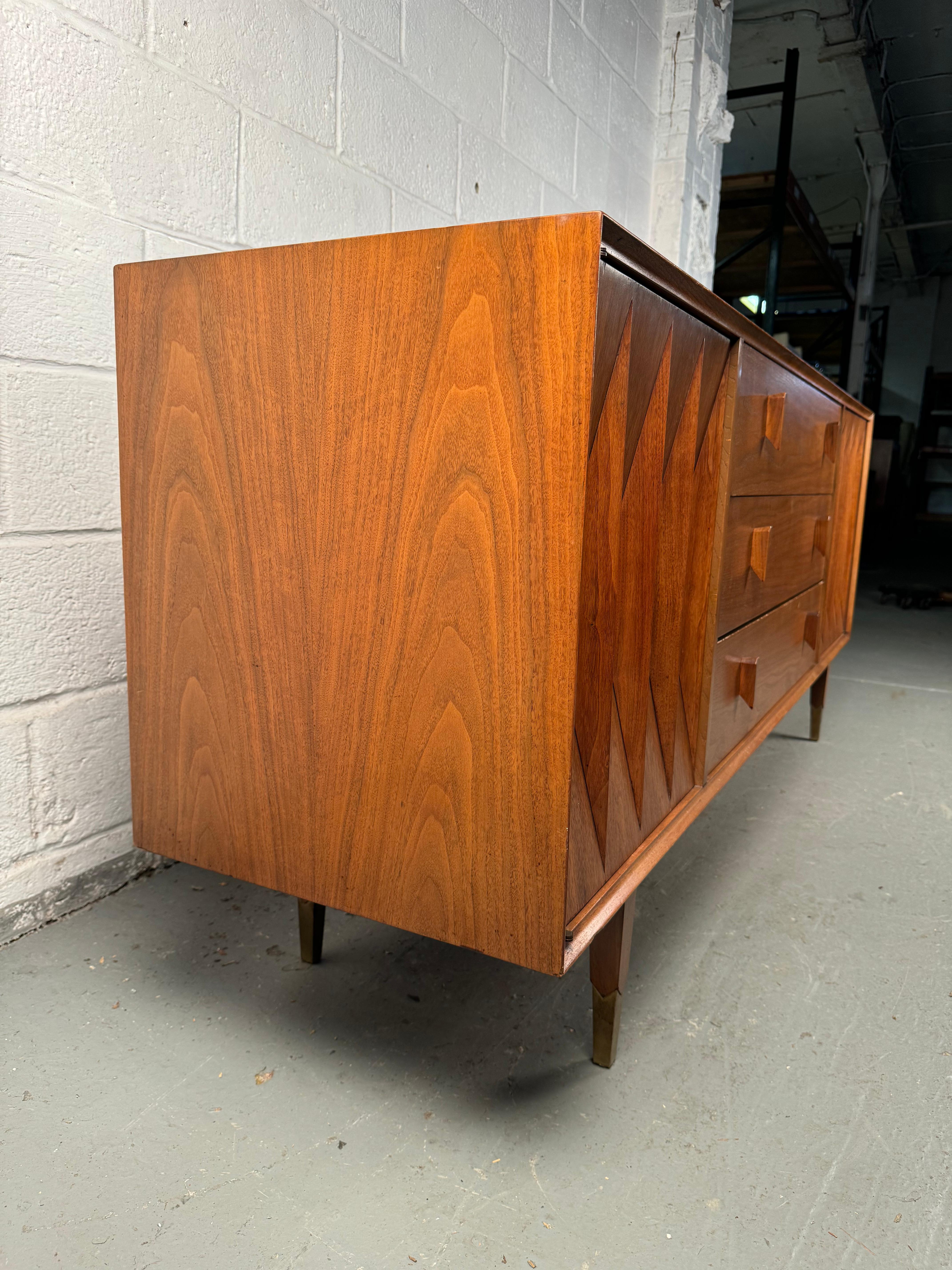 Mid-Century American of Martinsville Diamond Dresser by Albert Parvin 10