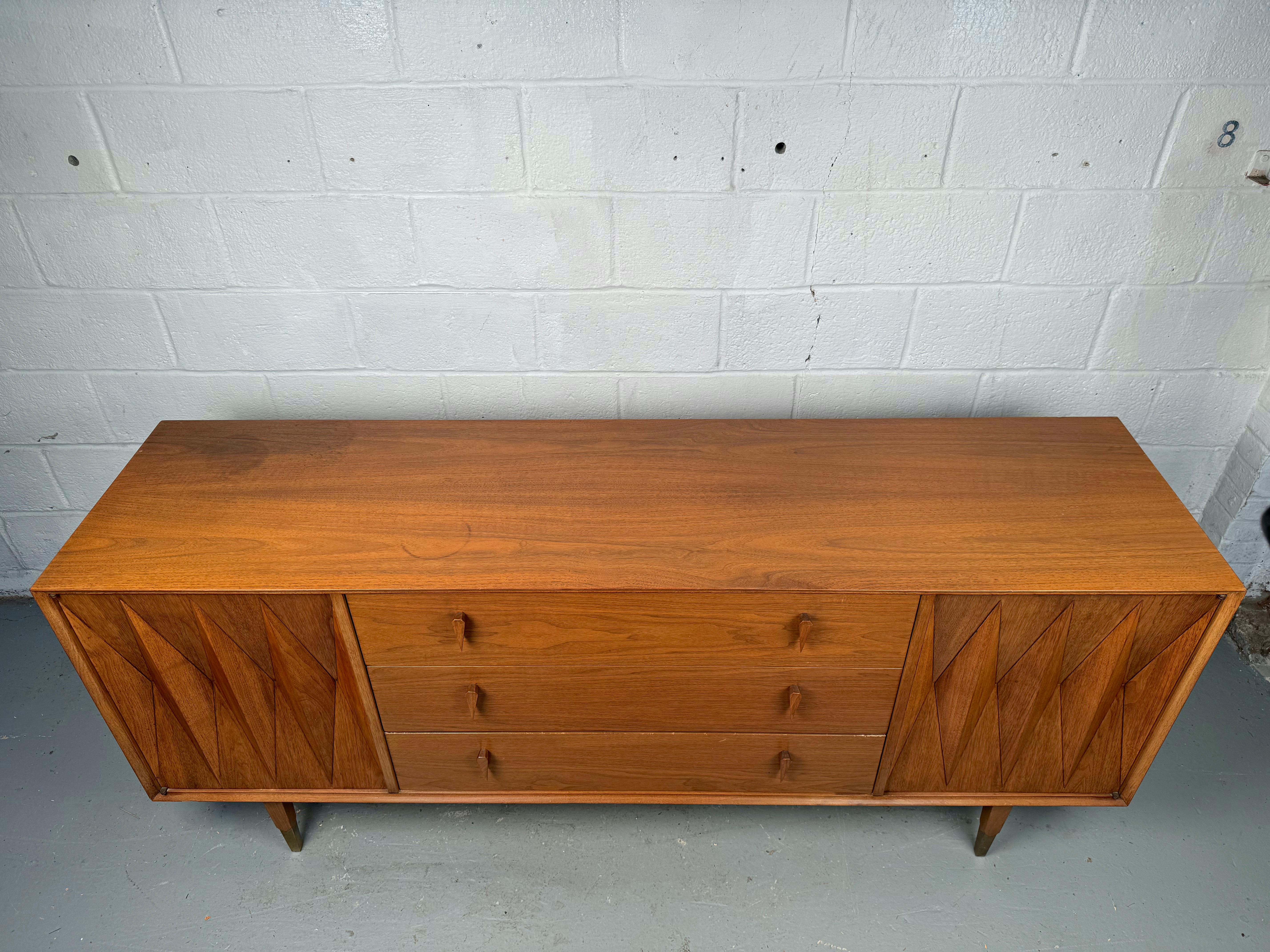 Mid-Century Modern Mid-Century American of Martinsville Diamond Dresser by Albert Parvin