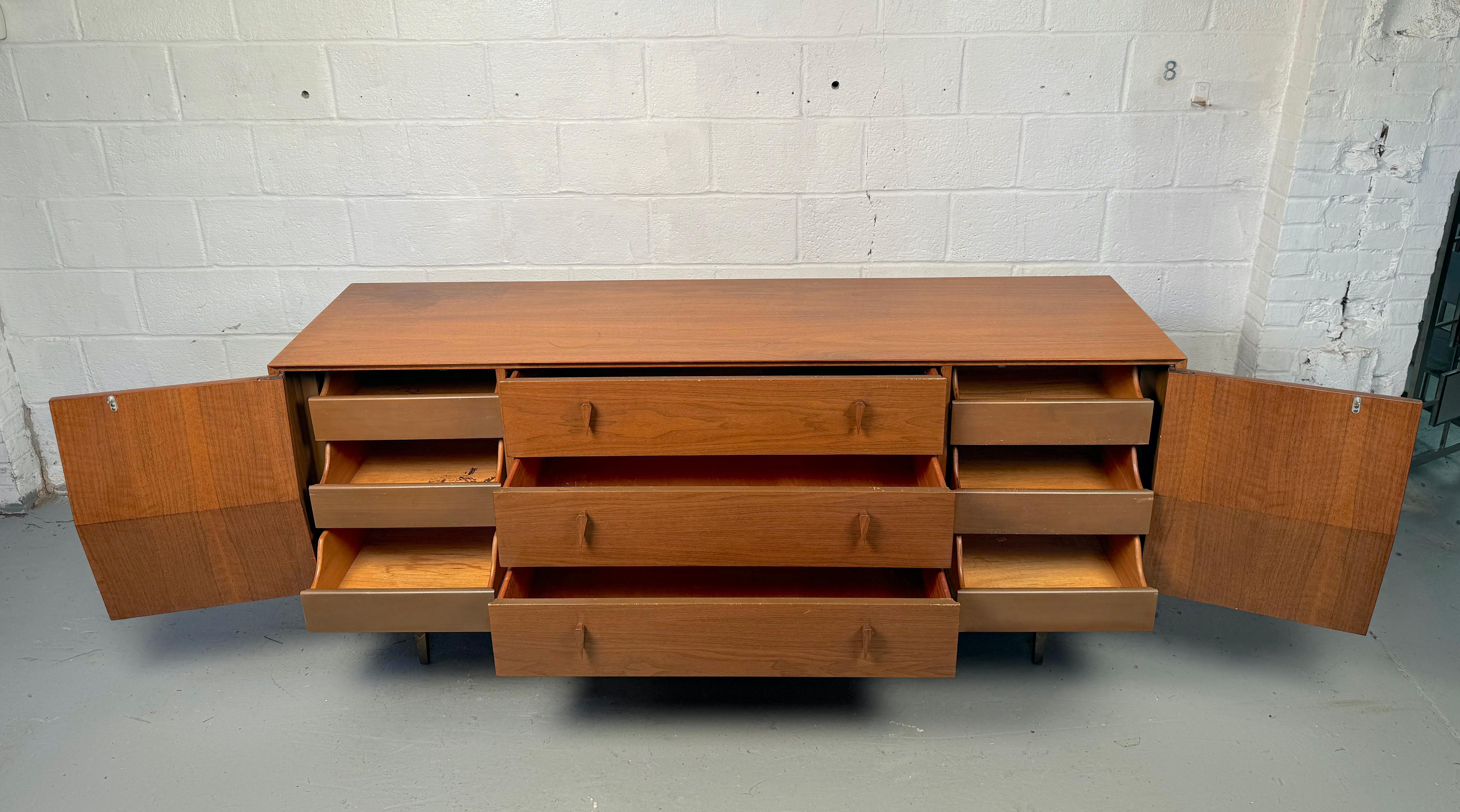 Mid-Century American of Martinsville Diamond Dresser by Albert Parvin 2