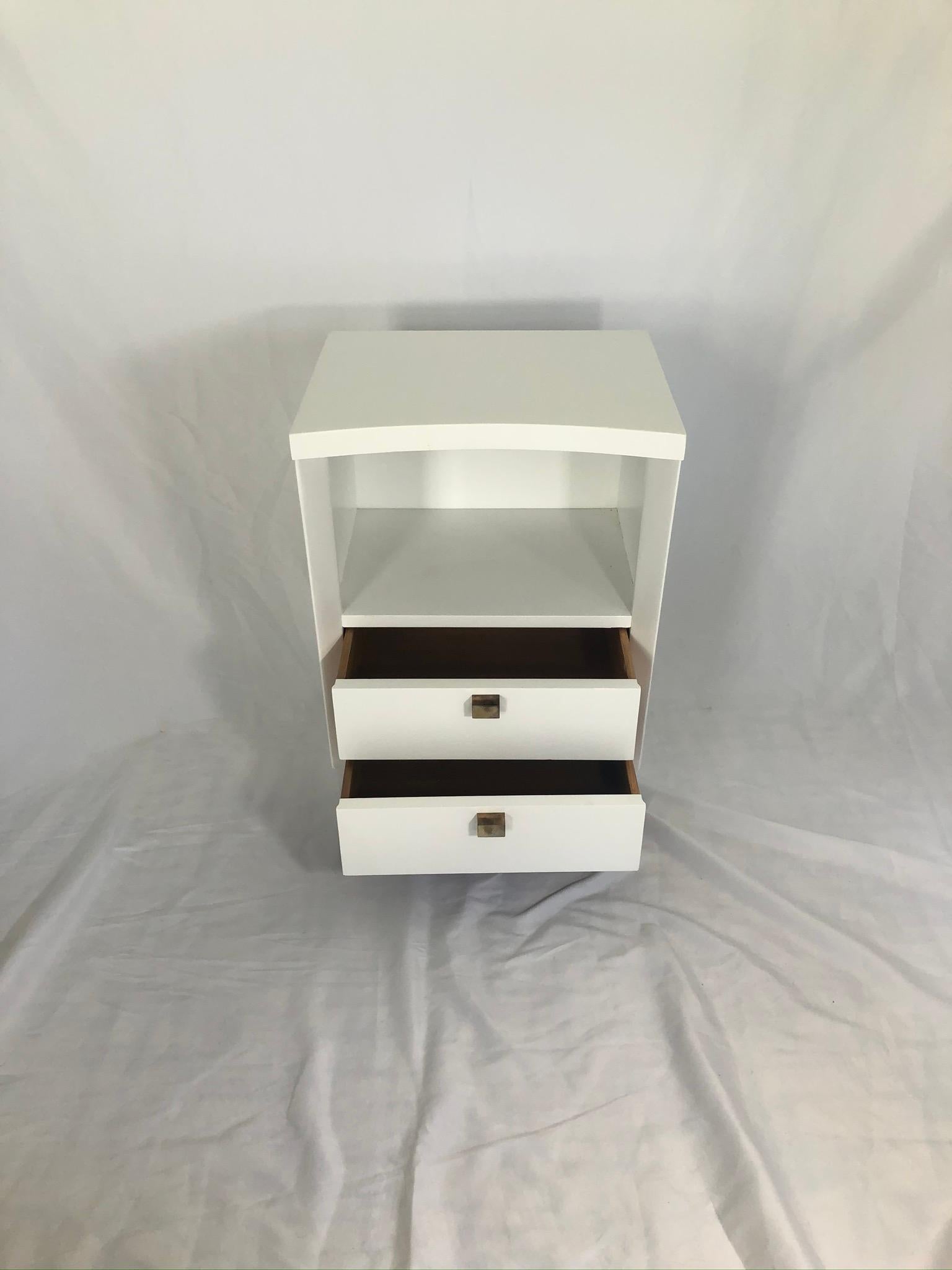 Mid Century American of Martinsville Lacquered Night Stands For Sale 1