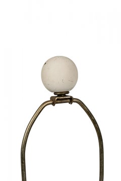 Midcentury American Plaster Knotted Drapery Floor Lamp