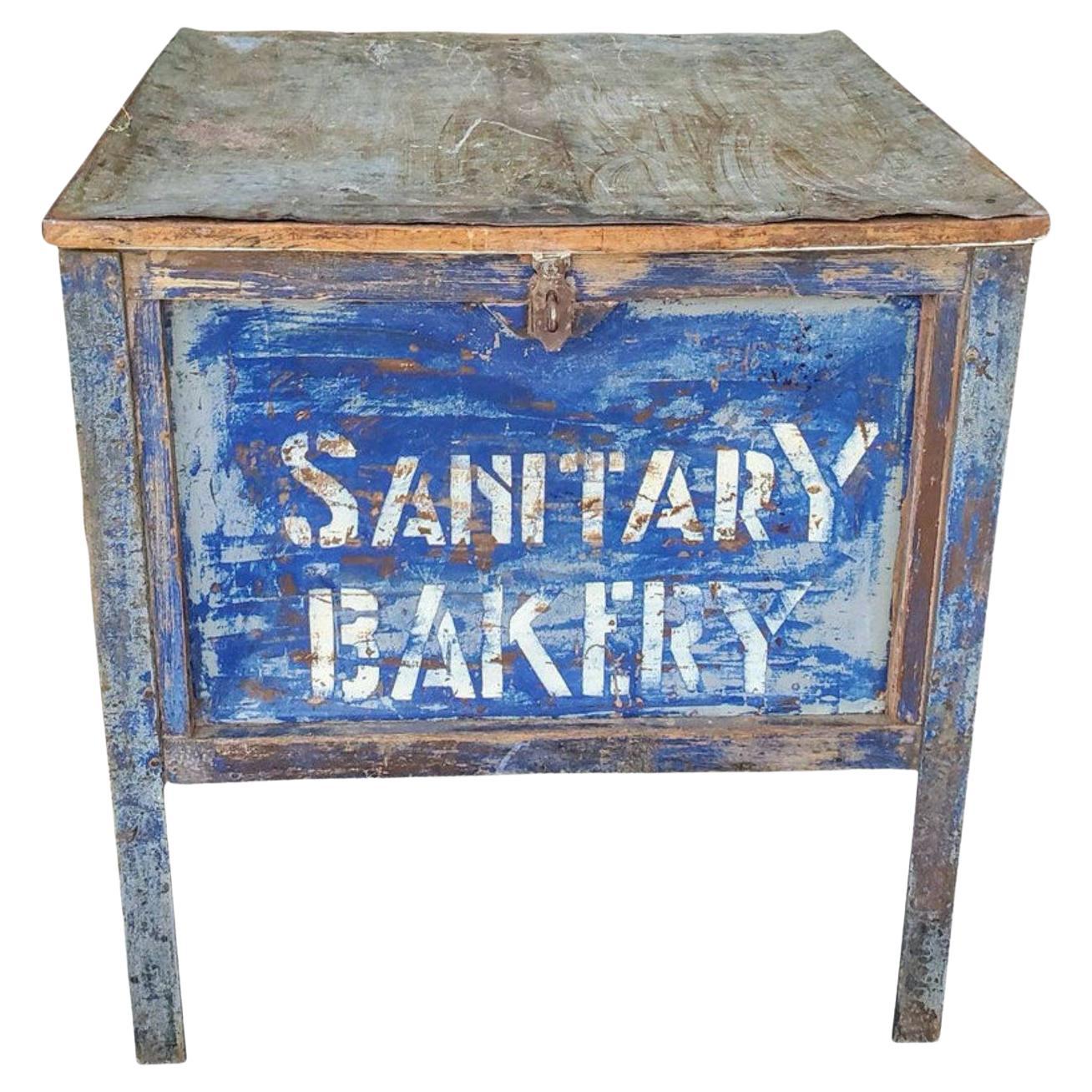 Mid-Century American Sanitary Bakery Bread Delivery Trunk