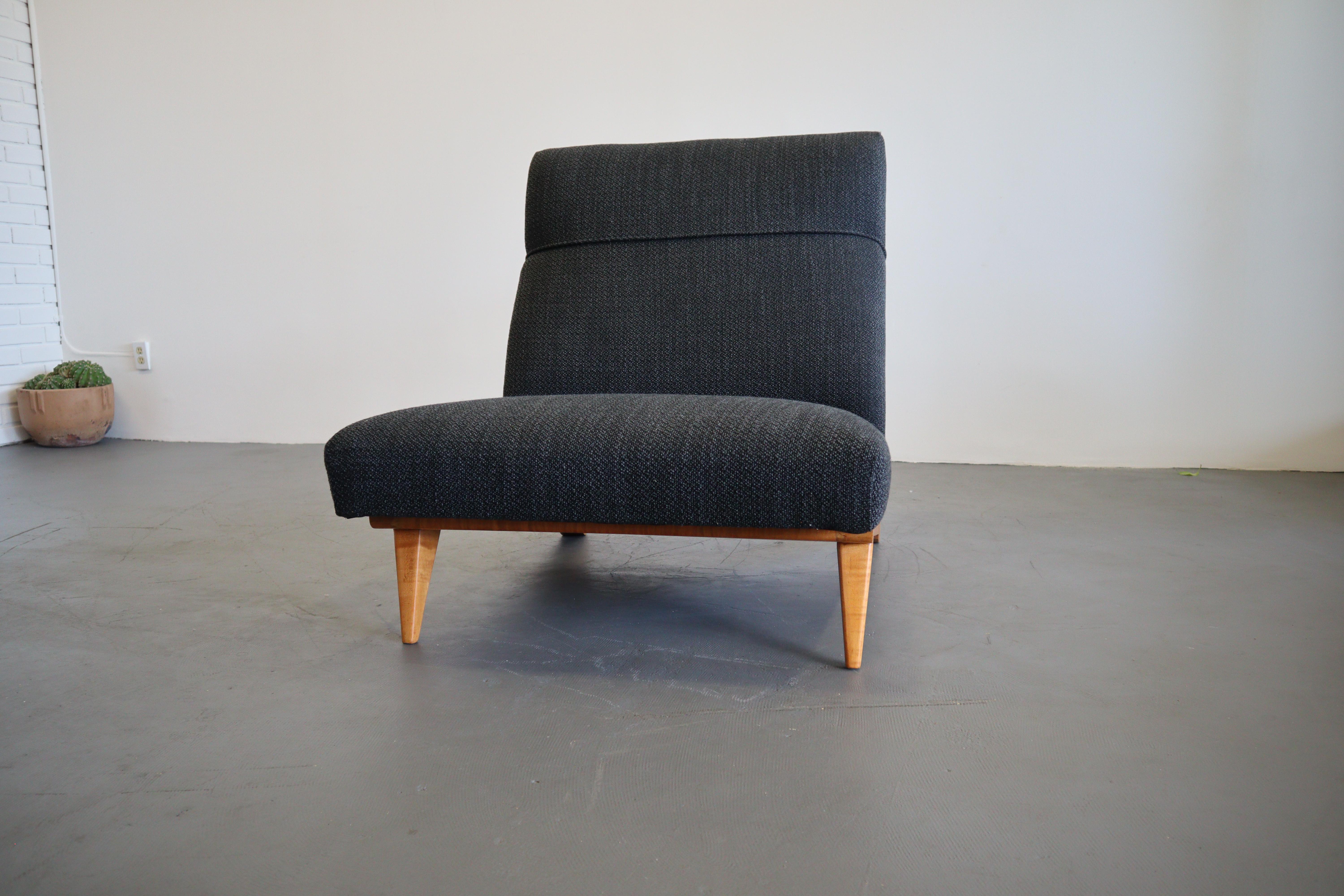 Mid Century American Slipper Lounge Chair For Sale 1