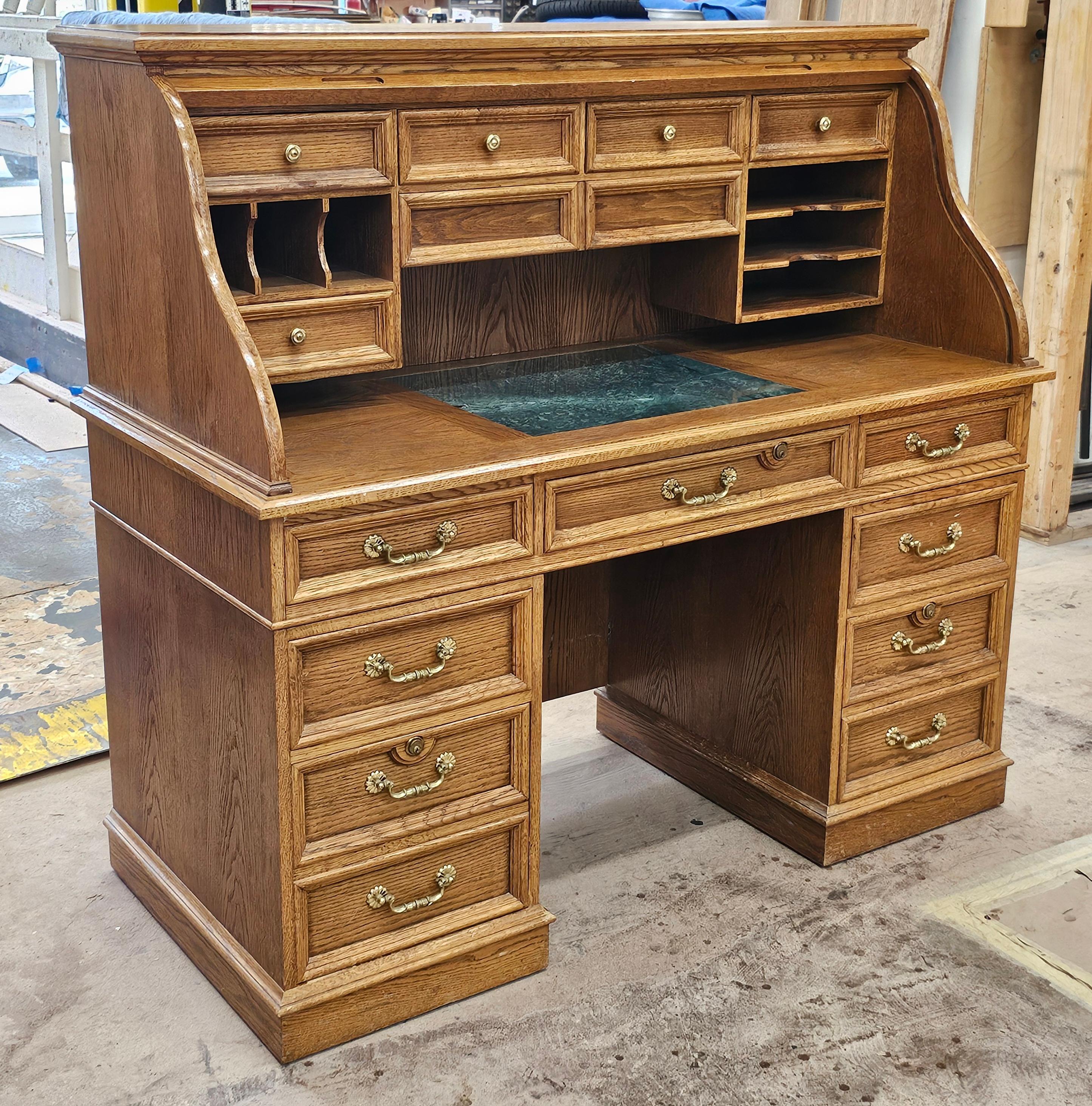 Mid Century American Solid Oak 
