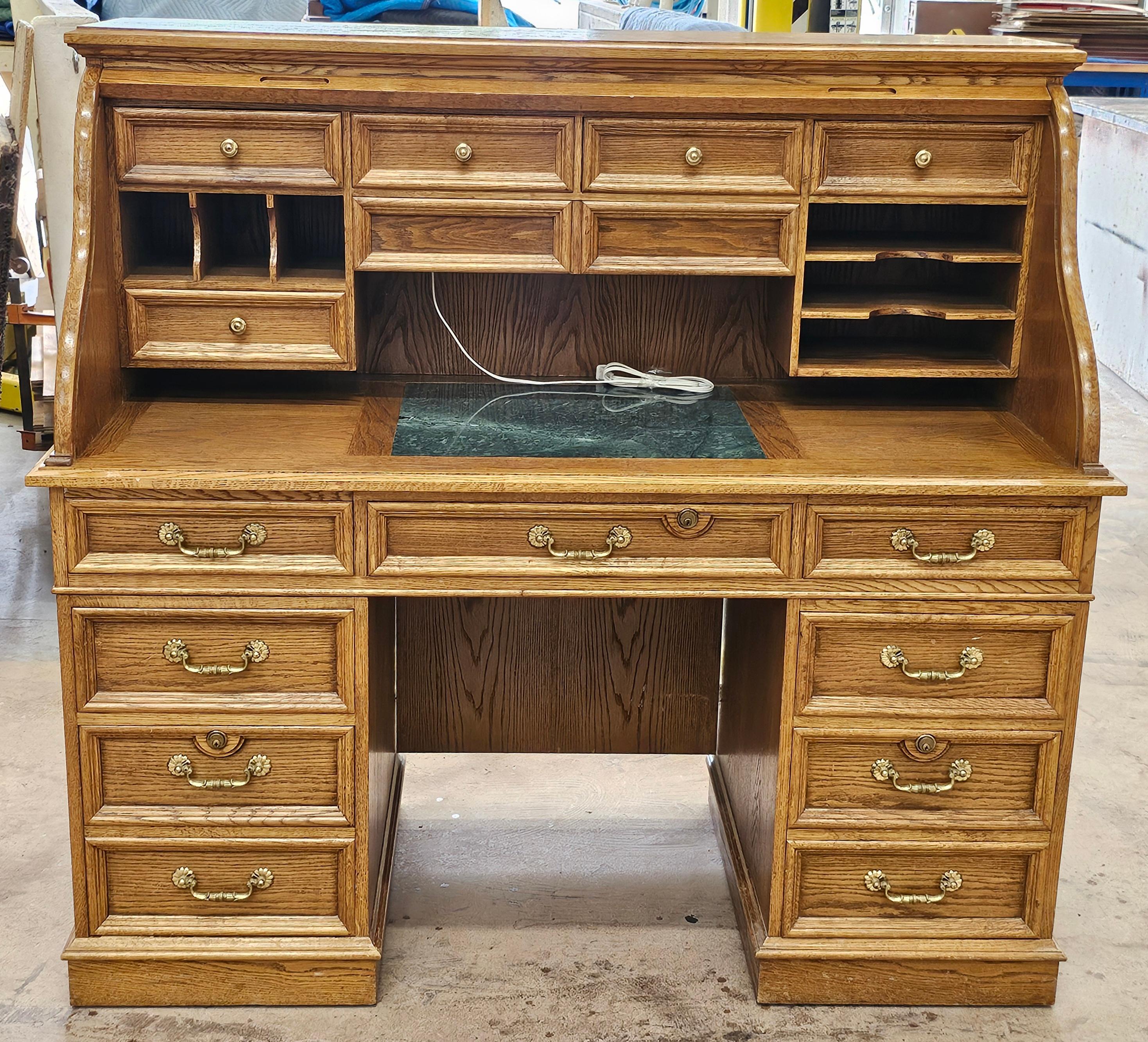 Mid Century American Solid Oak 