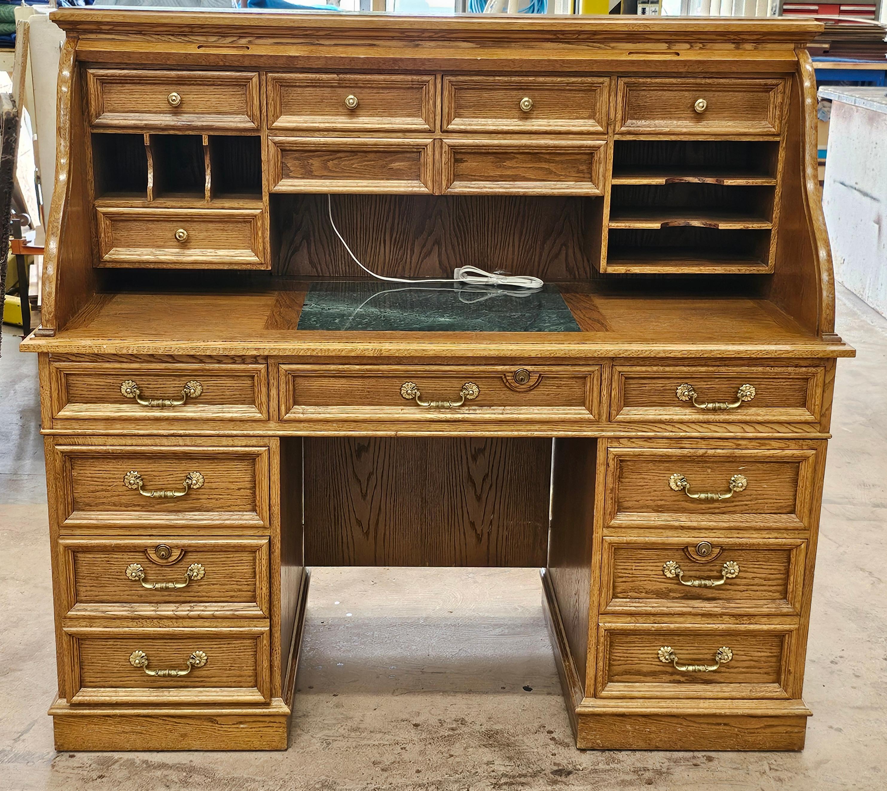 Mid Century American Solid Oak 