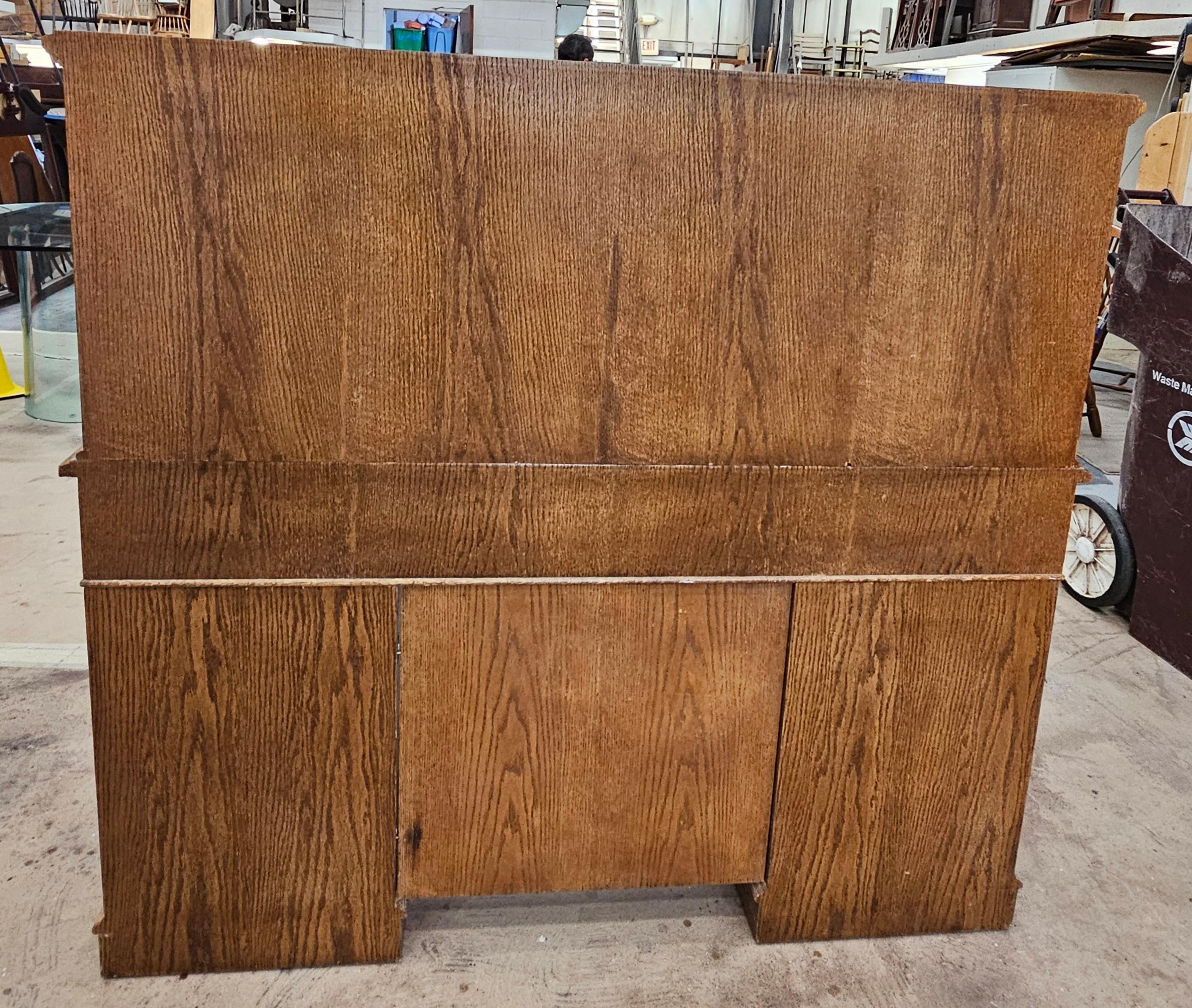 Mid Century American Solid Oak 