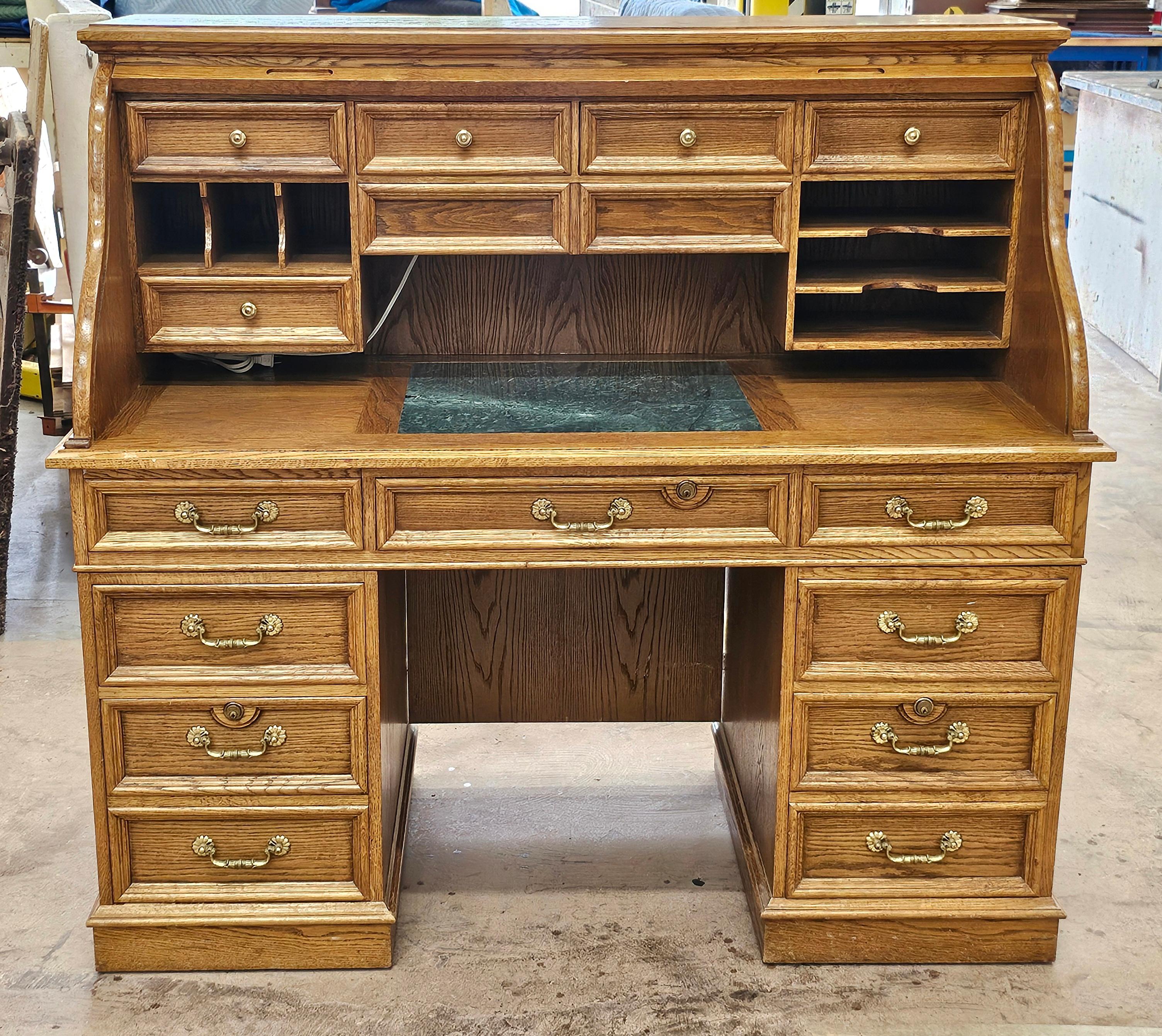Mid Century American Solid Oak 