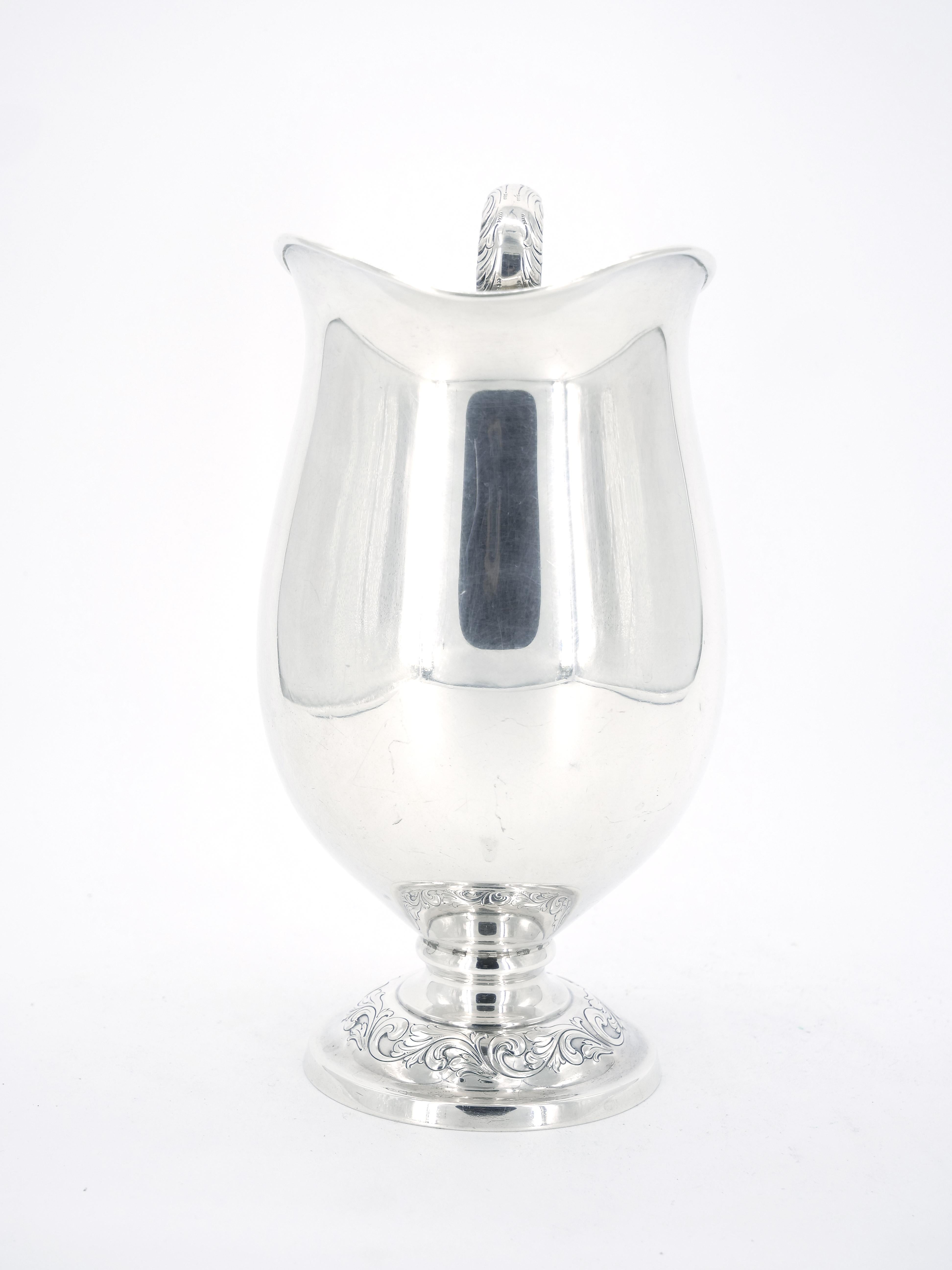 20th Century Midcentury American Sterling Silver Water Pitcher For Sale