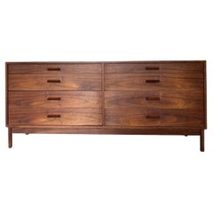 Mid century American Studio Craft Walnut 8 Drawer Dresser by Richard Artschwager