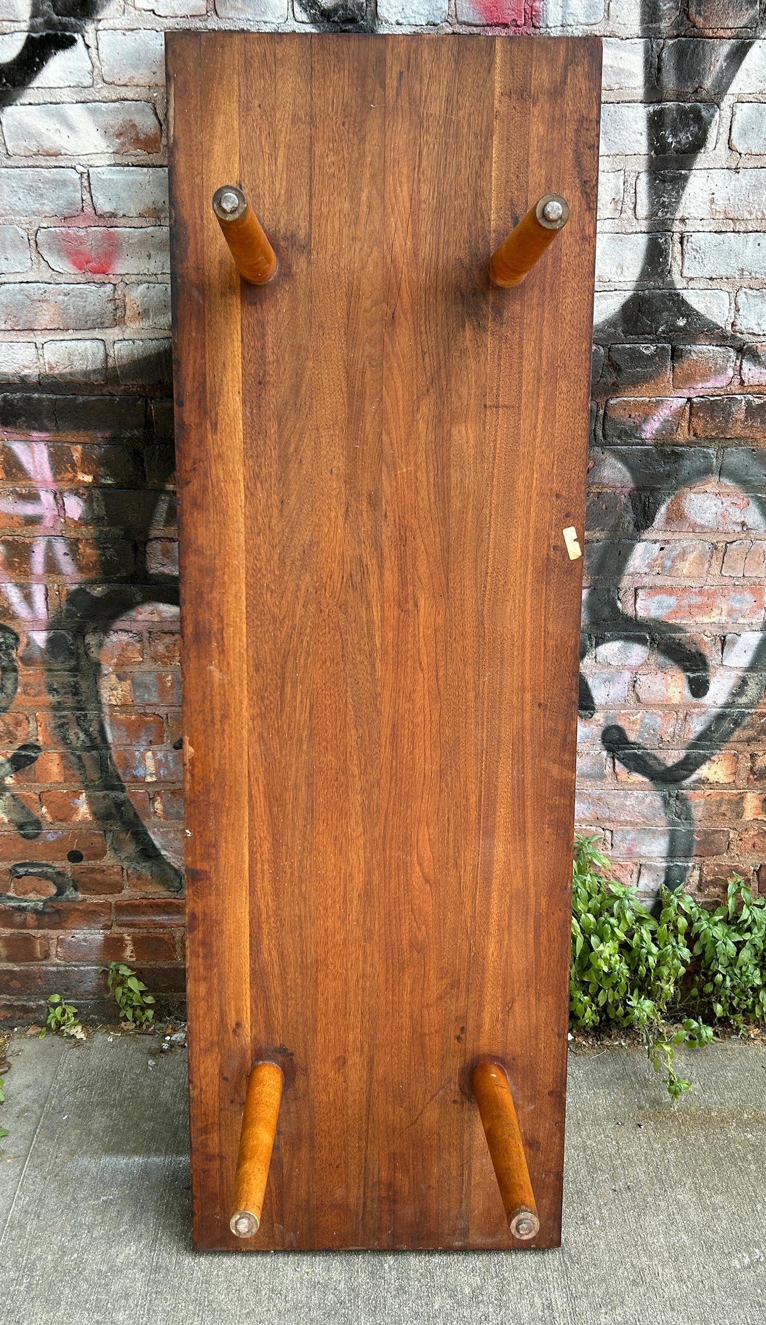 Mid century American Studio Craft Walnut Bench or Coffee Table For Sale 1