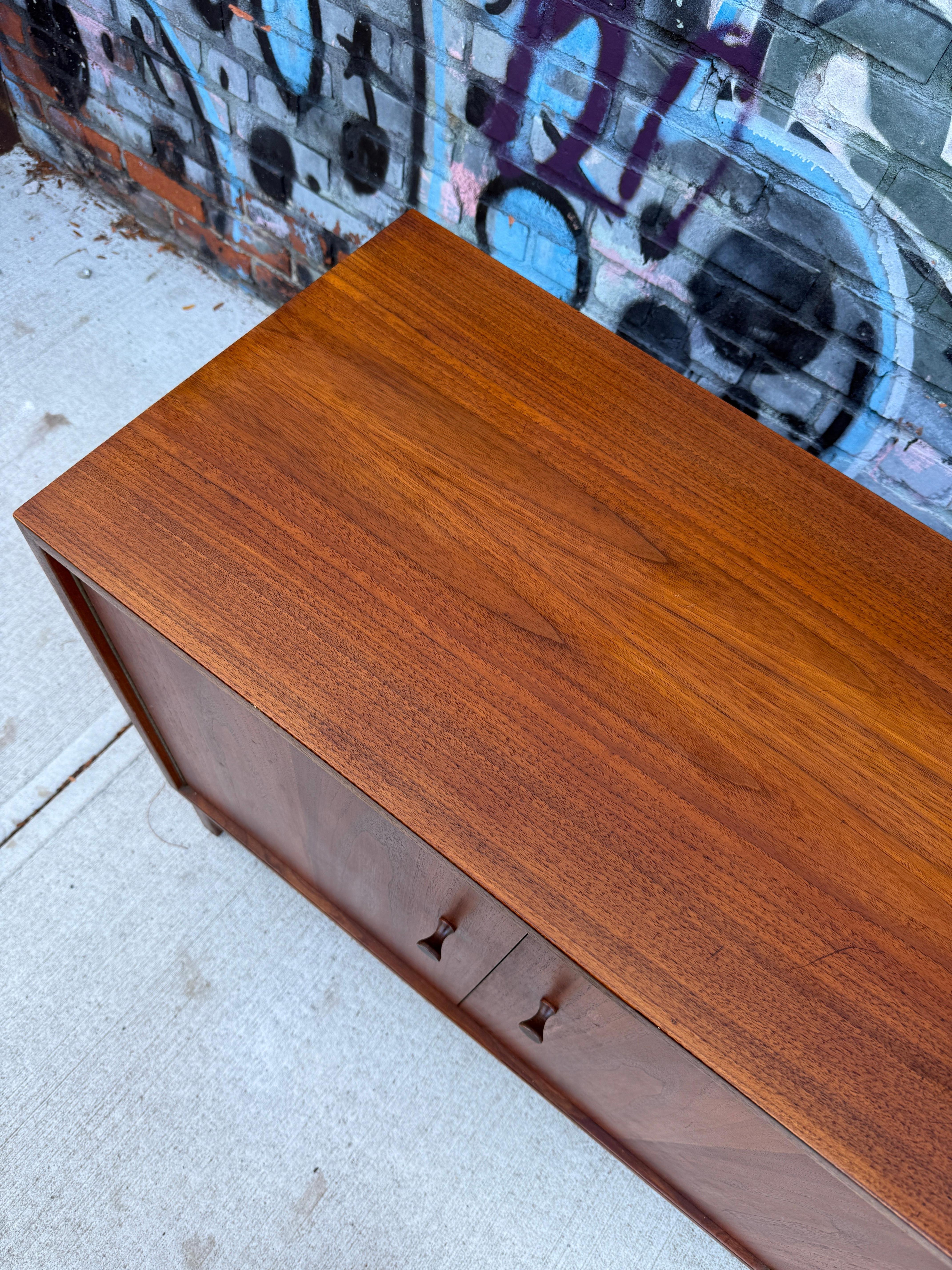 Woodwork Mid century American Studio Craft Walnut credenza by Richard Artschwager For Sale