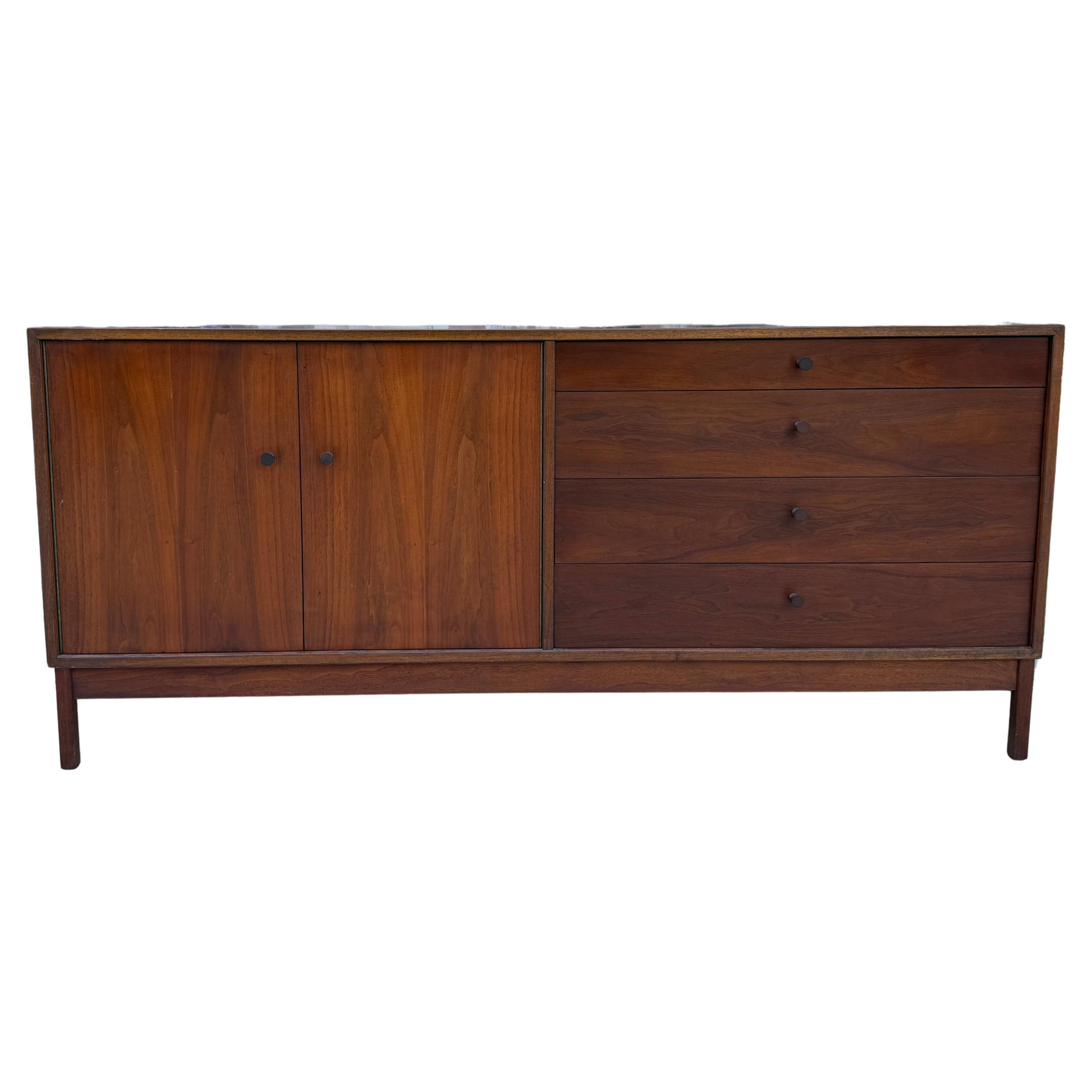 Mid century American Studio Craft Walnut credenza by Richard Artschwager For Sale