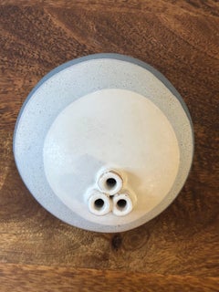 Mid Century American Studio Pottery Three Stem Weed Pot by Isabel Parks