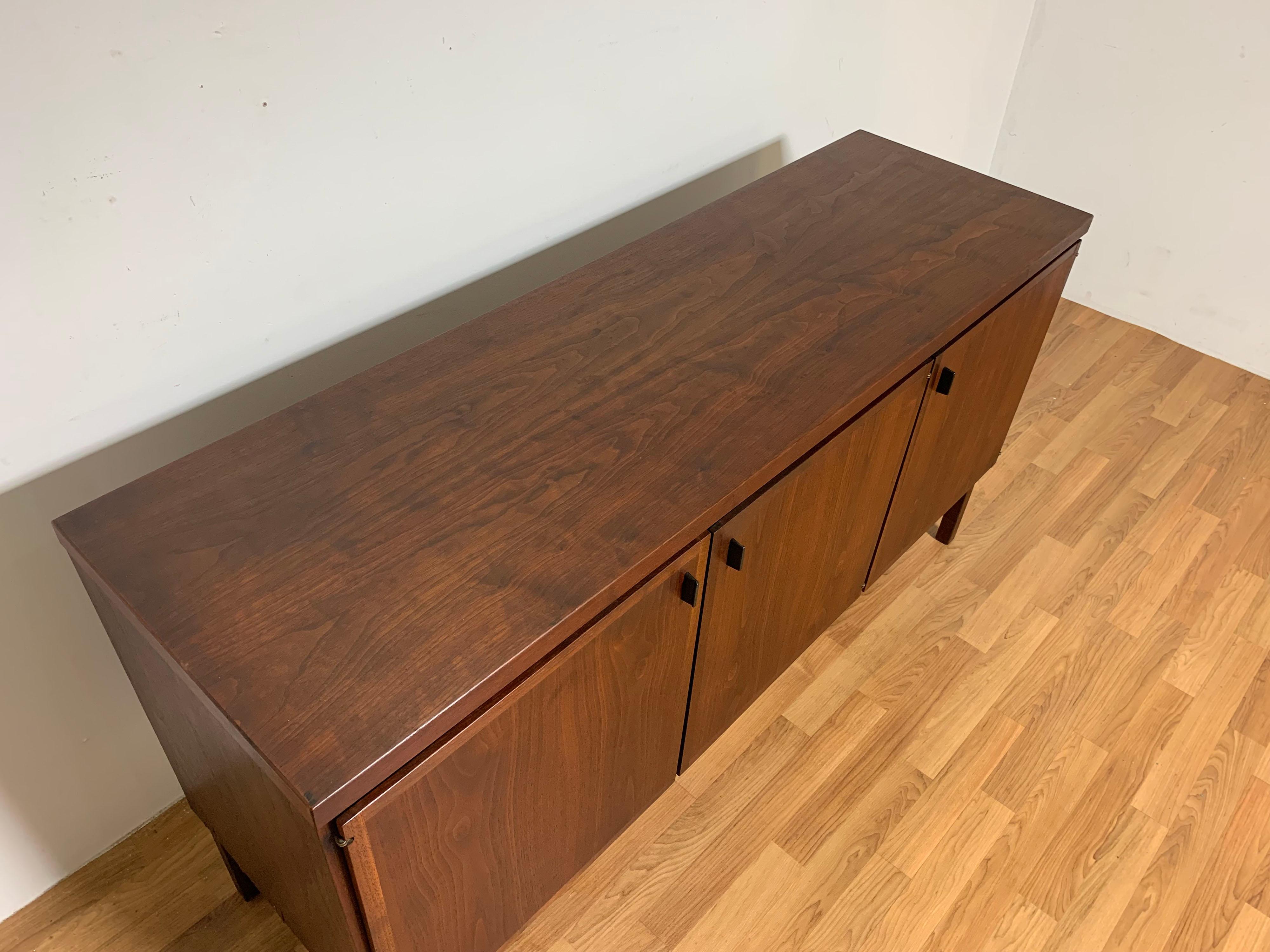 Mid-Century Modern Mid-Century American Walnut Sideboard or Media Cabinet, Circa 1960s