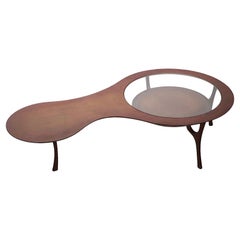 Mid Century Amoeba Freeform Coffee Table by James Philip Co. Inc. circa 1960