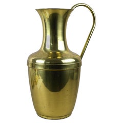 Mid Century Amphora Brass Vase With Handle, Floor Vase, Austria circa 1940/50s