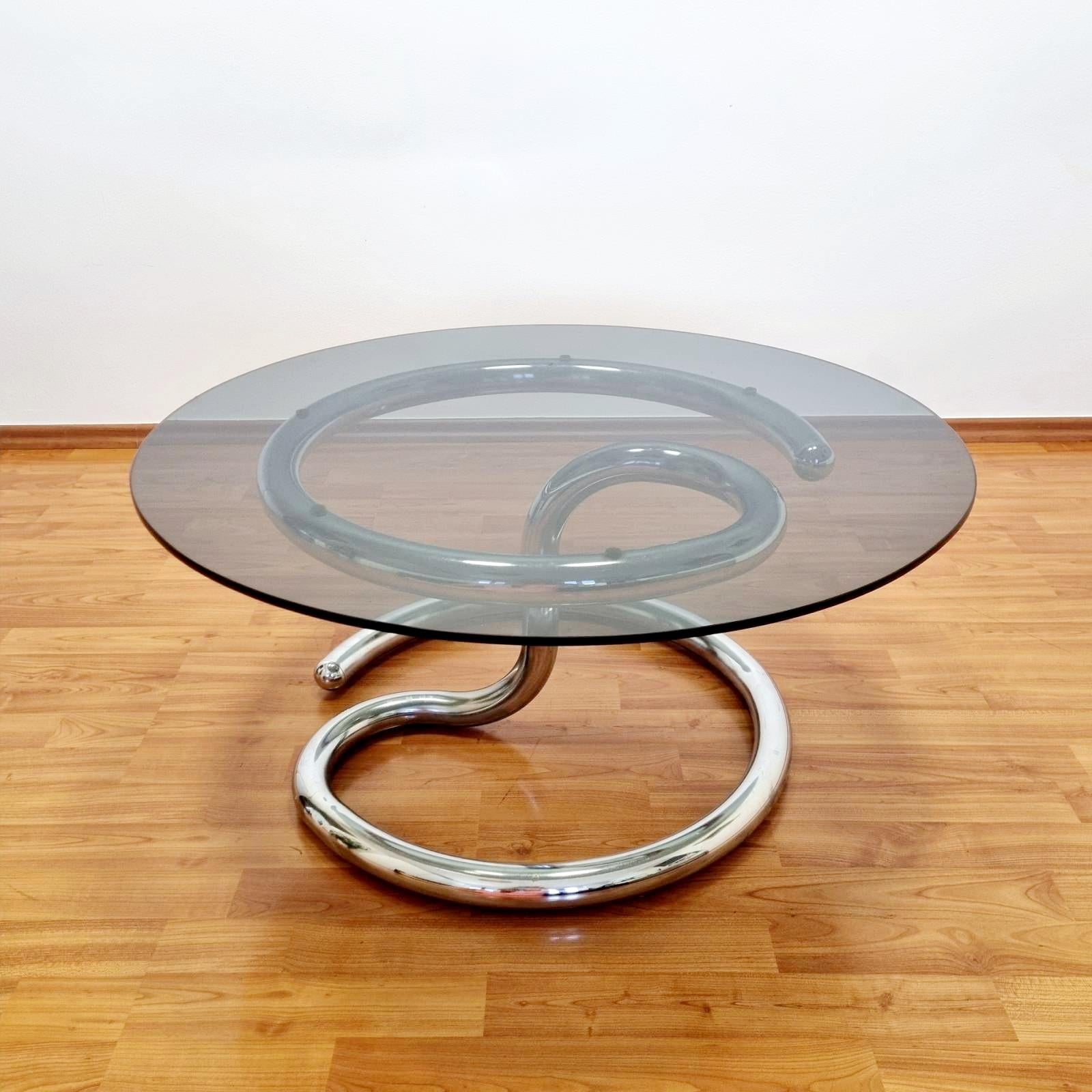 Mid Century Anaconda Coffee Table By Paul Tuttle for Strässle, Switzerland 70s In Good Condition In Lucija, SI