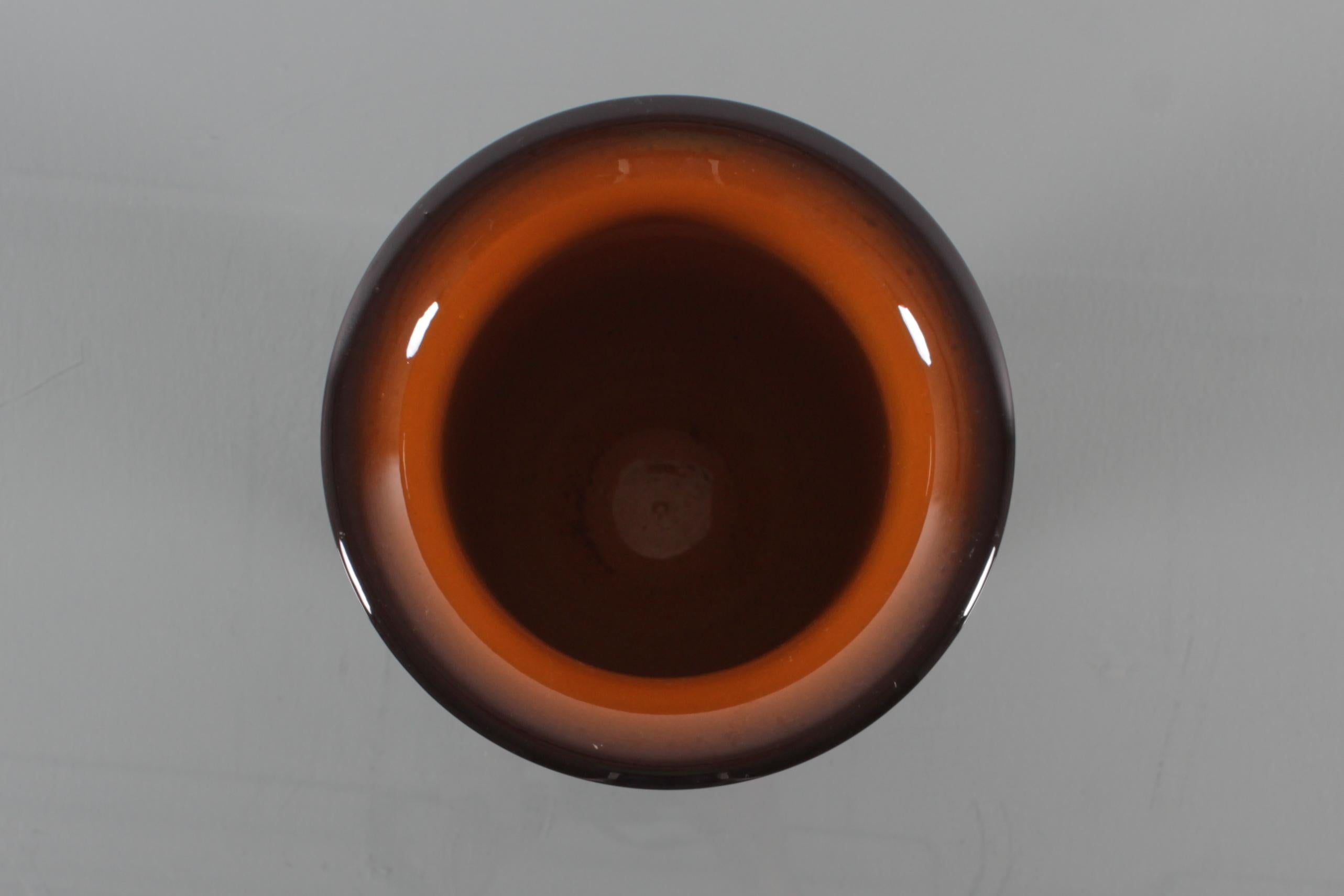 Vase en céramique aérographe Andrea Galvani Pordenone du milieu du siècle, Italie des années 1930 en vente 3