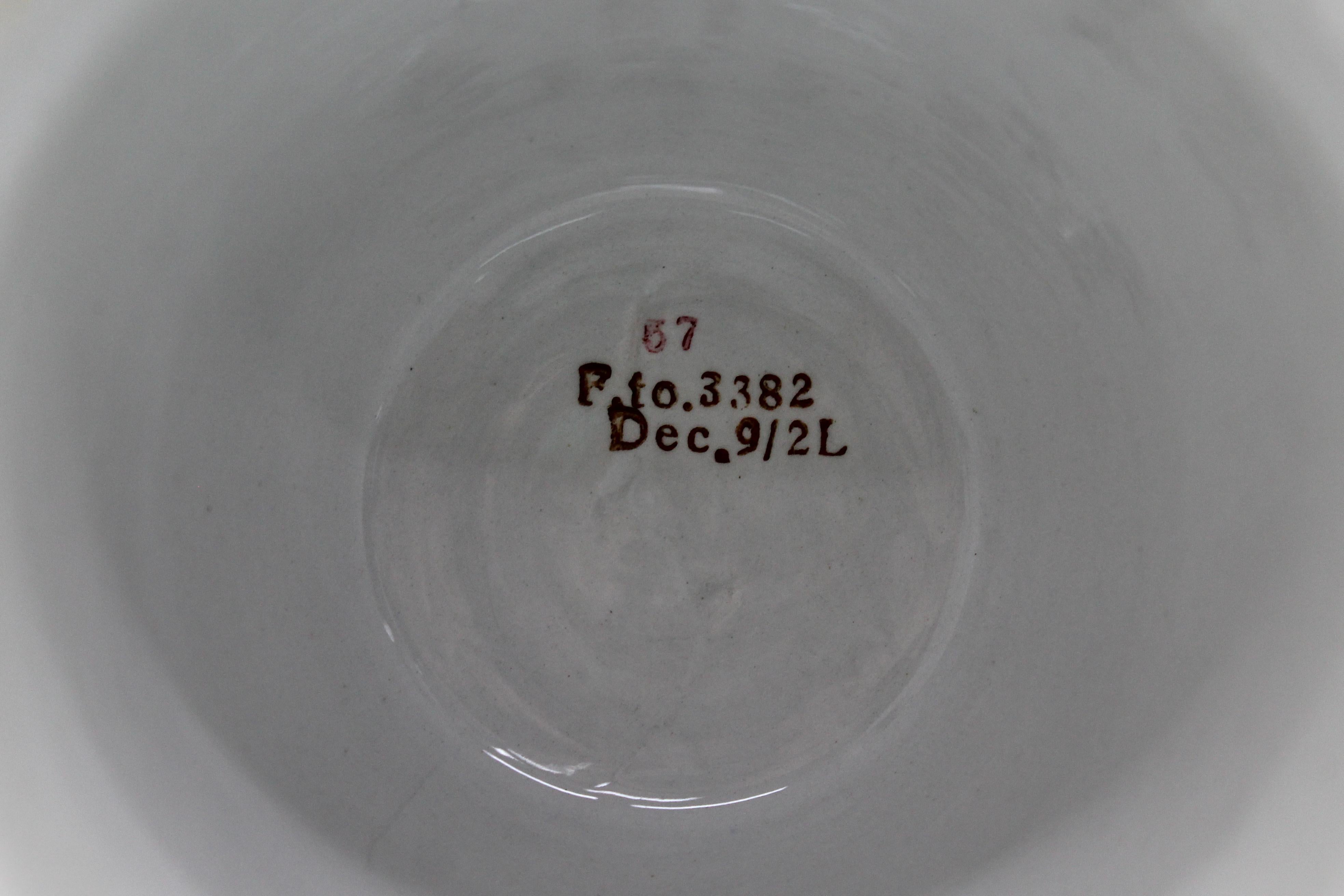 Vase en céramique aérographe Andrea Galvani Pordenone du milieu du siècle, Italie des années 1930 en vente 5