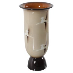 Mid-Century Andrea Galvani Pordenone Airbrushed Ceramic Vase, 1930s Italy