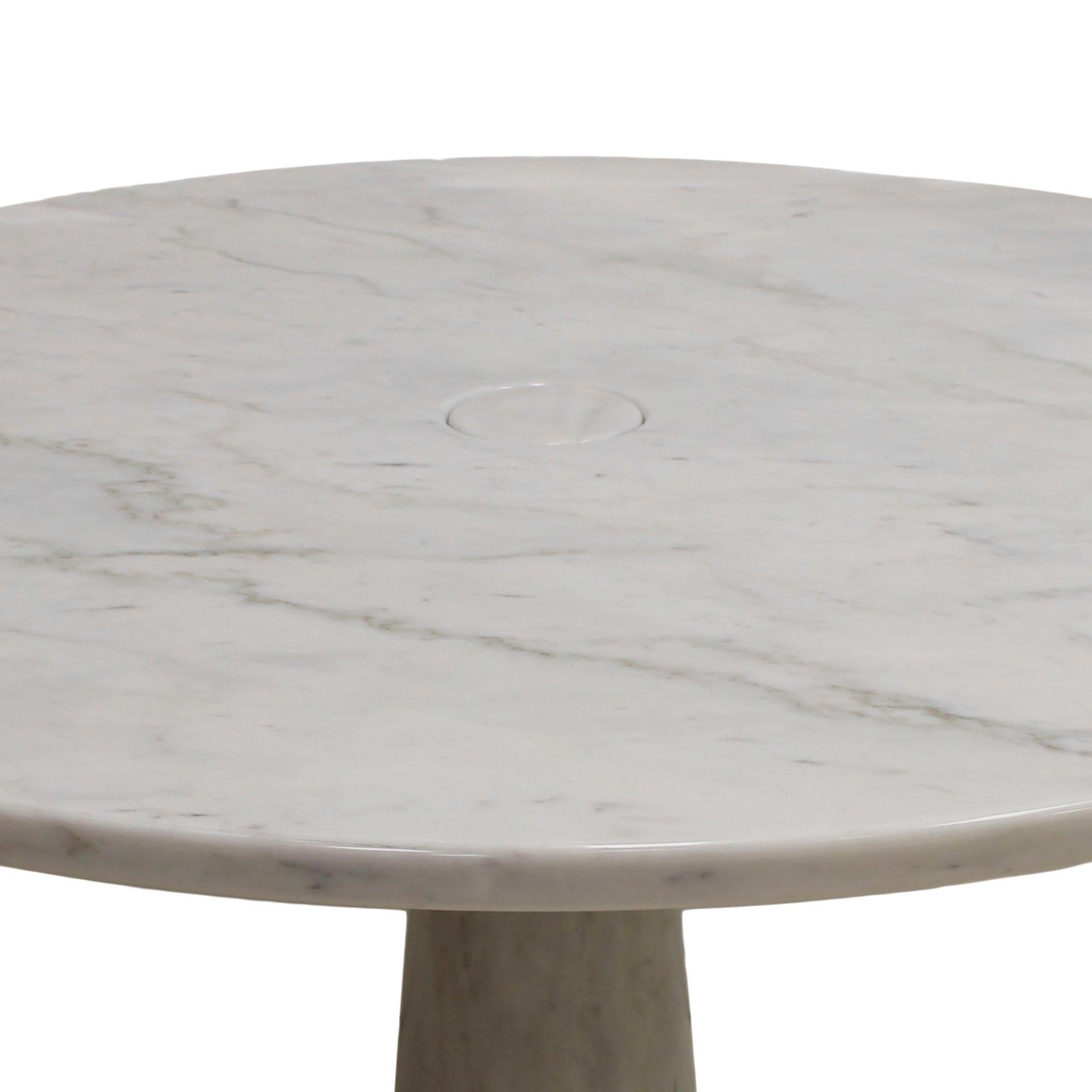 Round table designed by Angelo Mangiarotti for Skipper. Composed of two sculptural pieces made of marble. Italy 1969.

Our main target is customer satisfaction, so we include in the price for this item professional and custom made packing.

Every