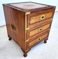 Mid-Century Anglo-Indian Rosewood Chest Nightstand