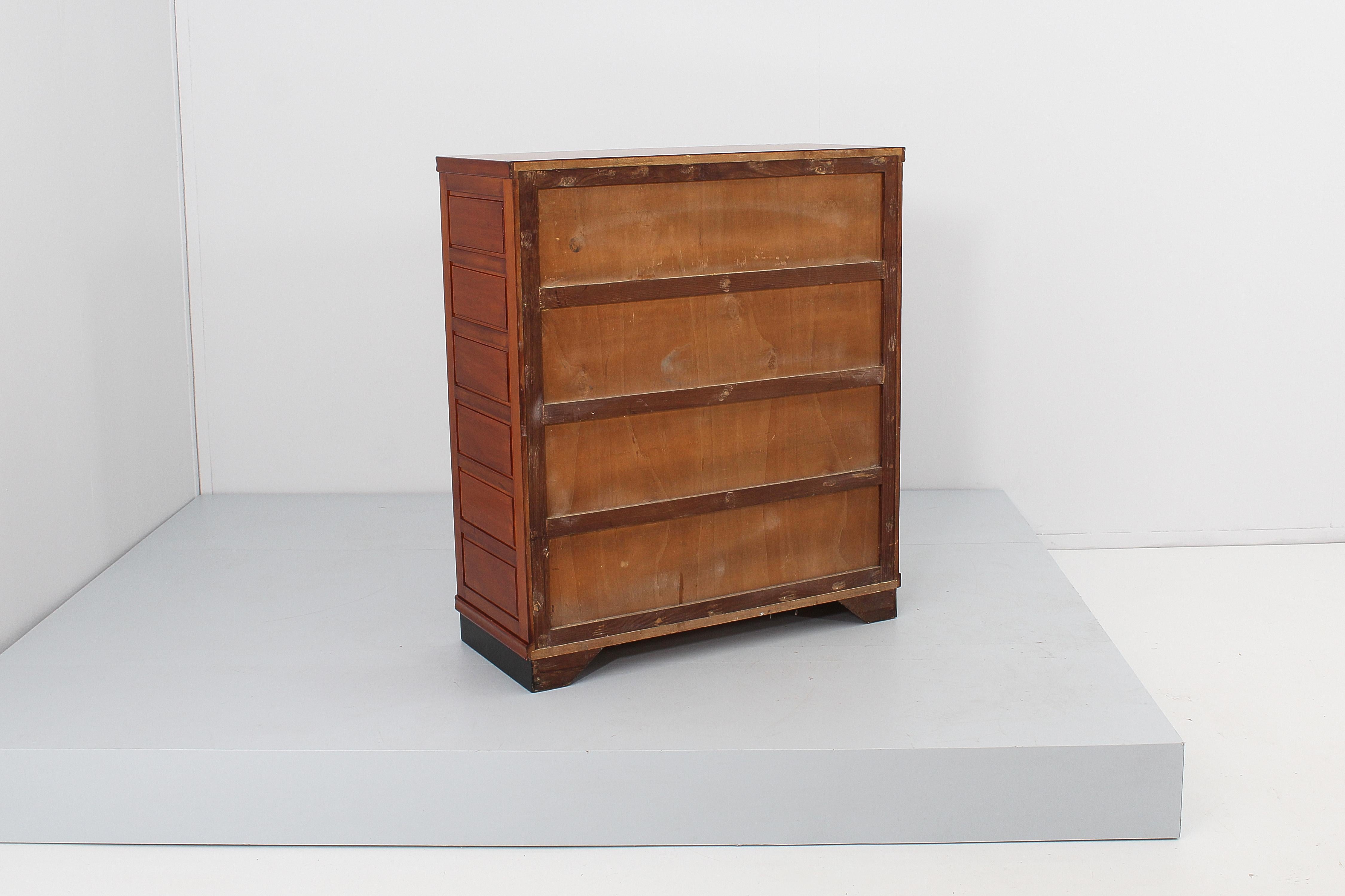 Mid-Century Anonima Castelli Chest of Drawers Archive Cabinet, Italy 40s 2