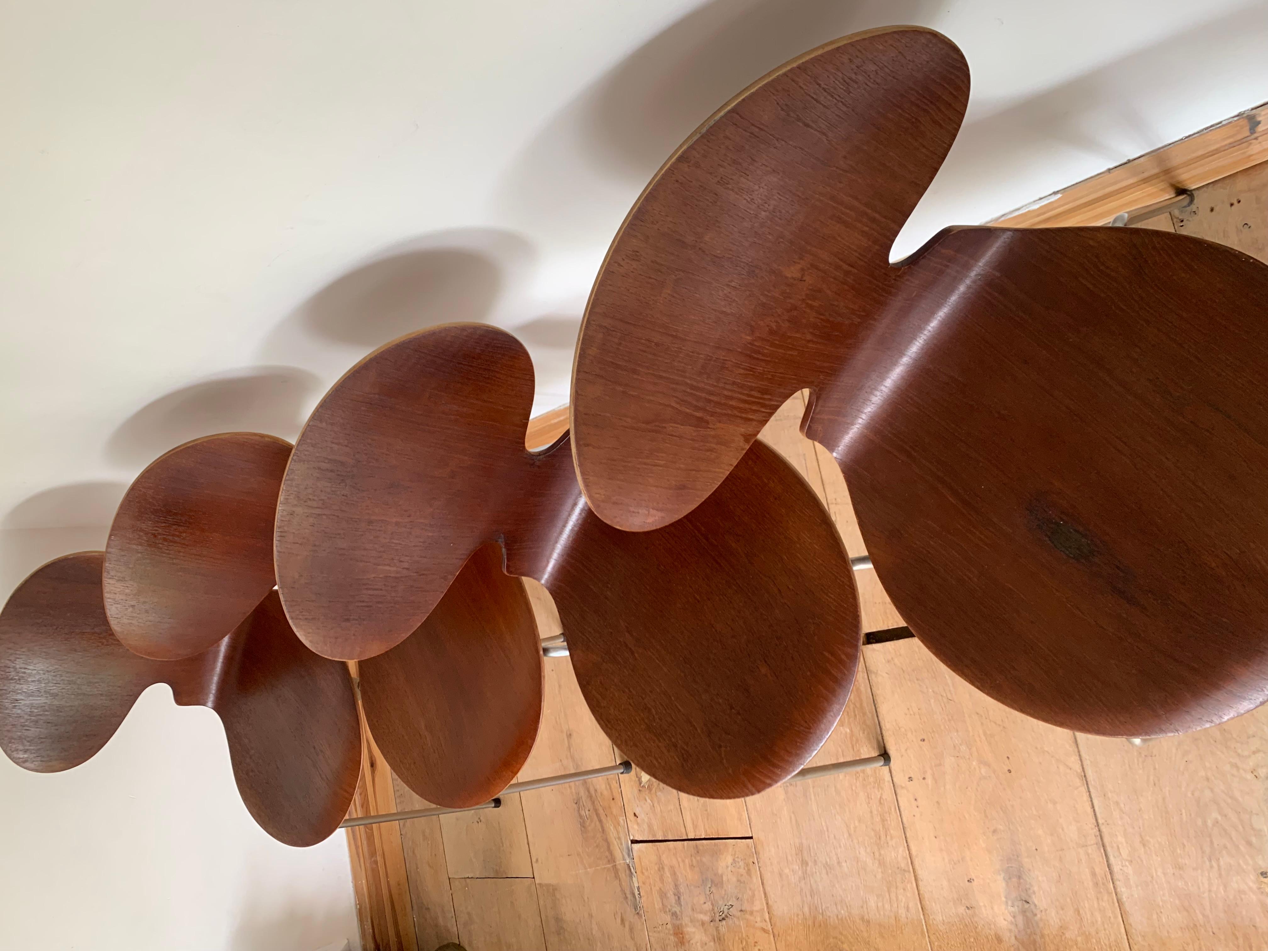 Chaises à fourmis du milieu du siècle dernier d'Arne Jacobsen pour Fritz Hansen, lot de 4 2