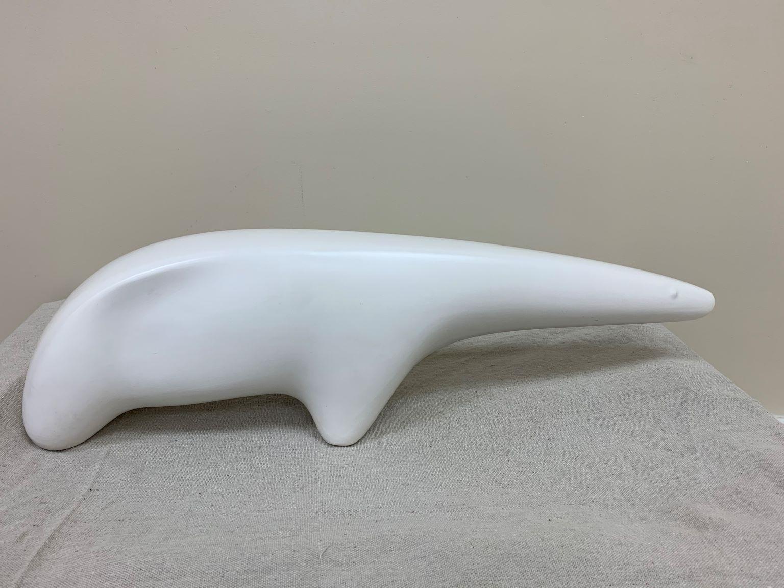 Gordon Newell Anteater Sculpture by Architectural Pottery, circa 1958. Beautiful glazed ceramic piece of pottery in excellent condition.
Designed circa 1958
Model no. NB1
Architectural Pottery
Measures: 8
