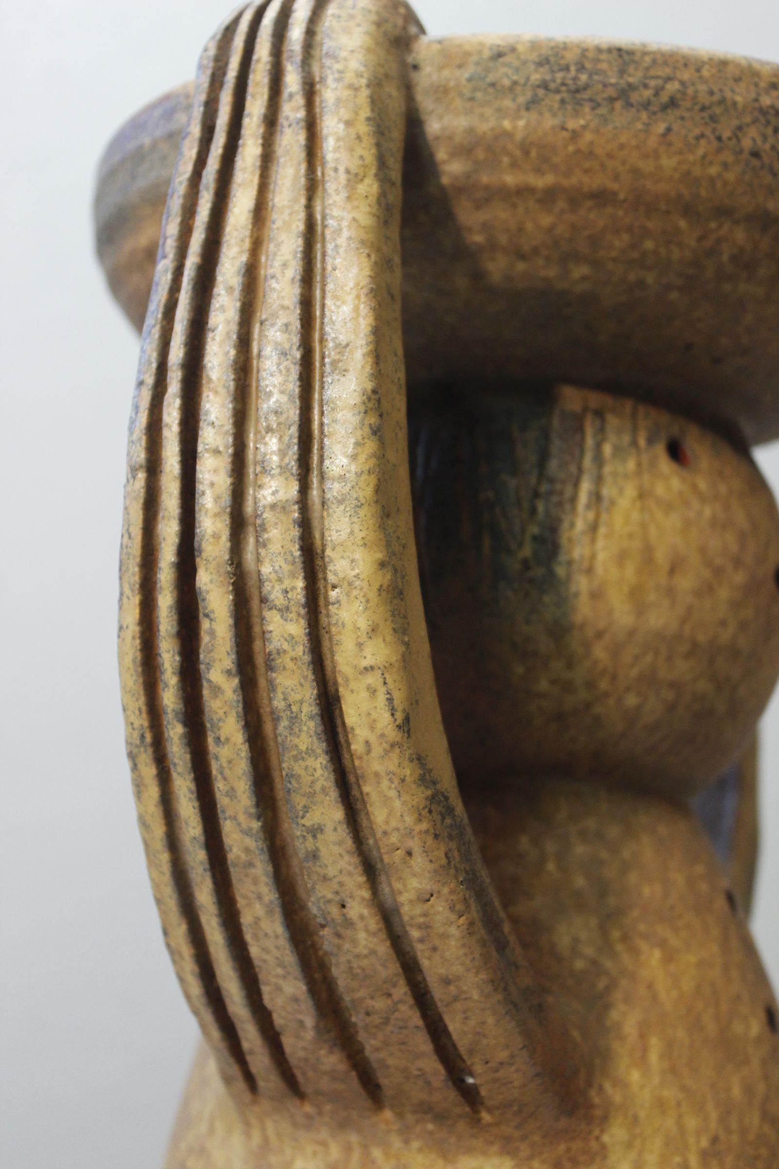 Porte-plante anthropomorphe en céramique du milieu du siècle en vente 3