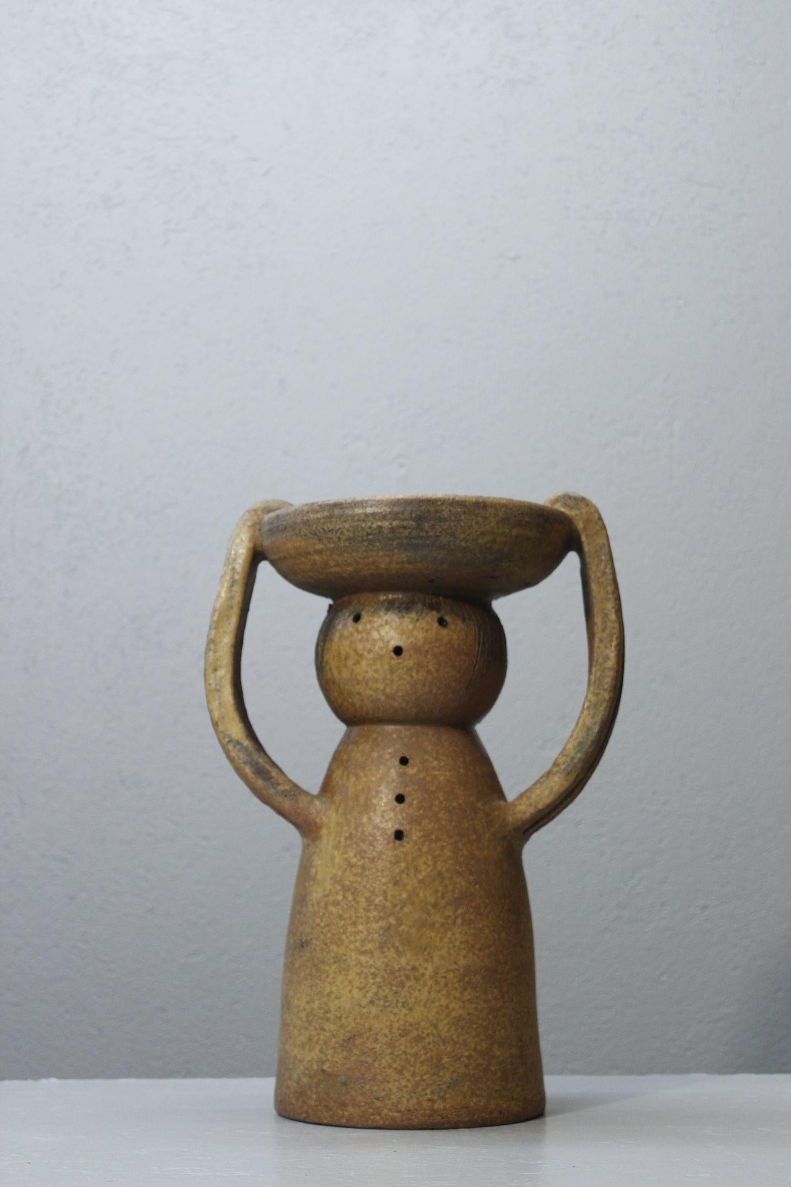 Mid-Century Modern Porte-plante anthropomorphe en céramique du milieu du siècle en vente