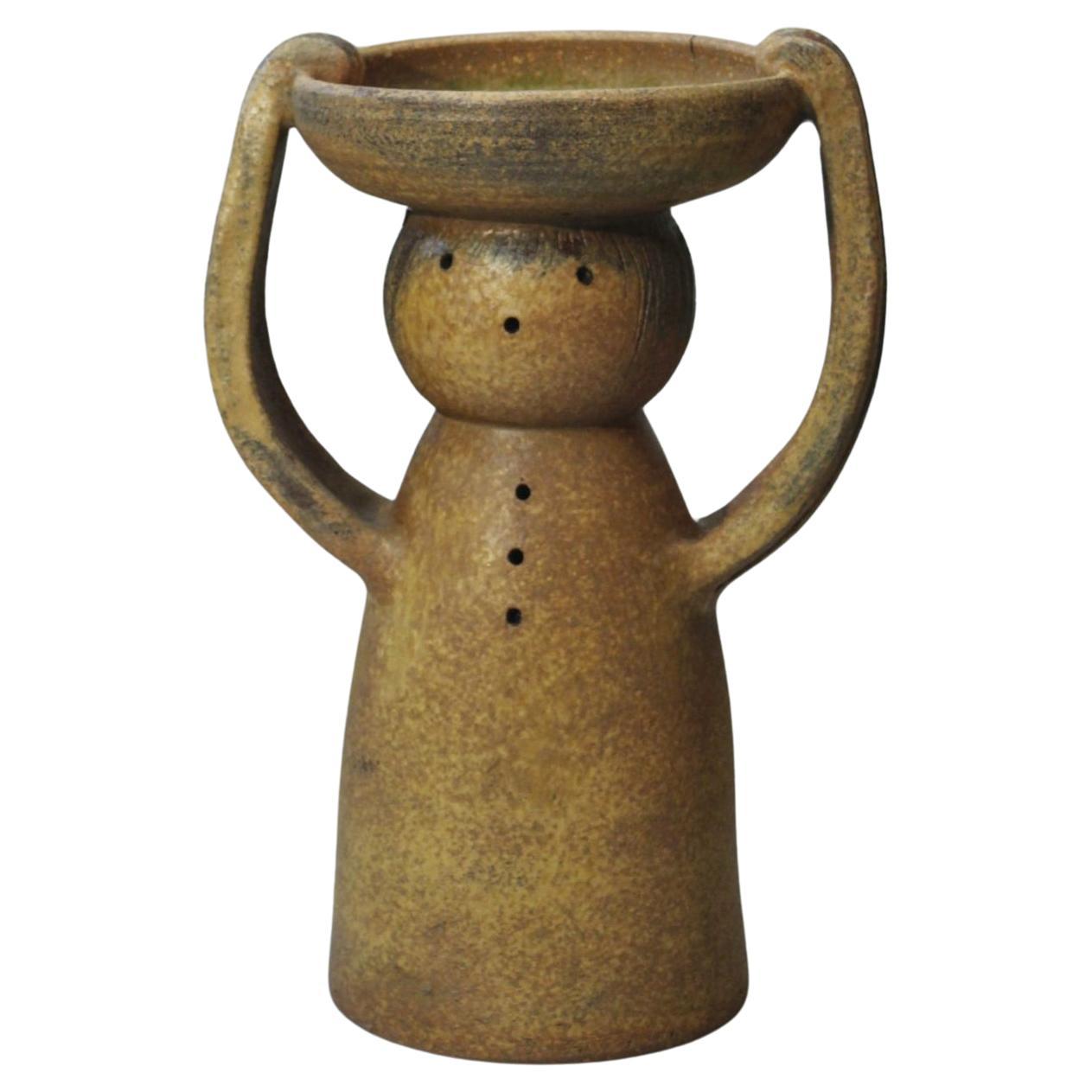 Mid Century anthropomorphic ceramic plant holder