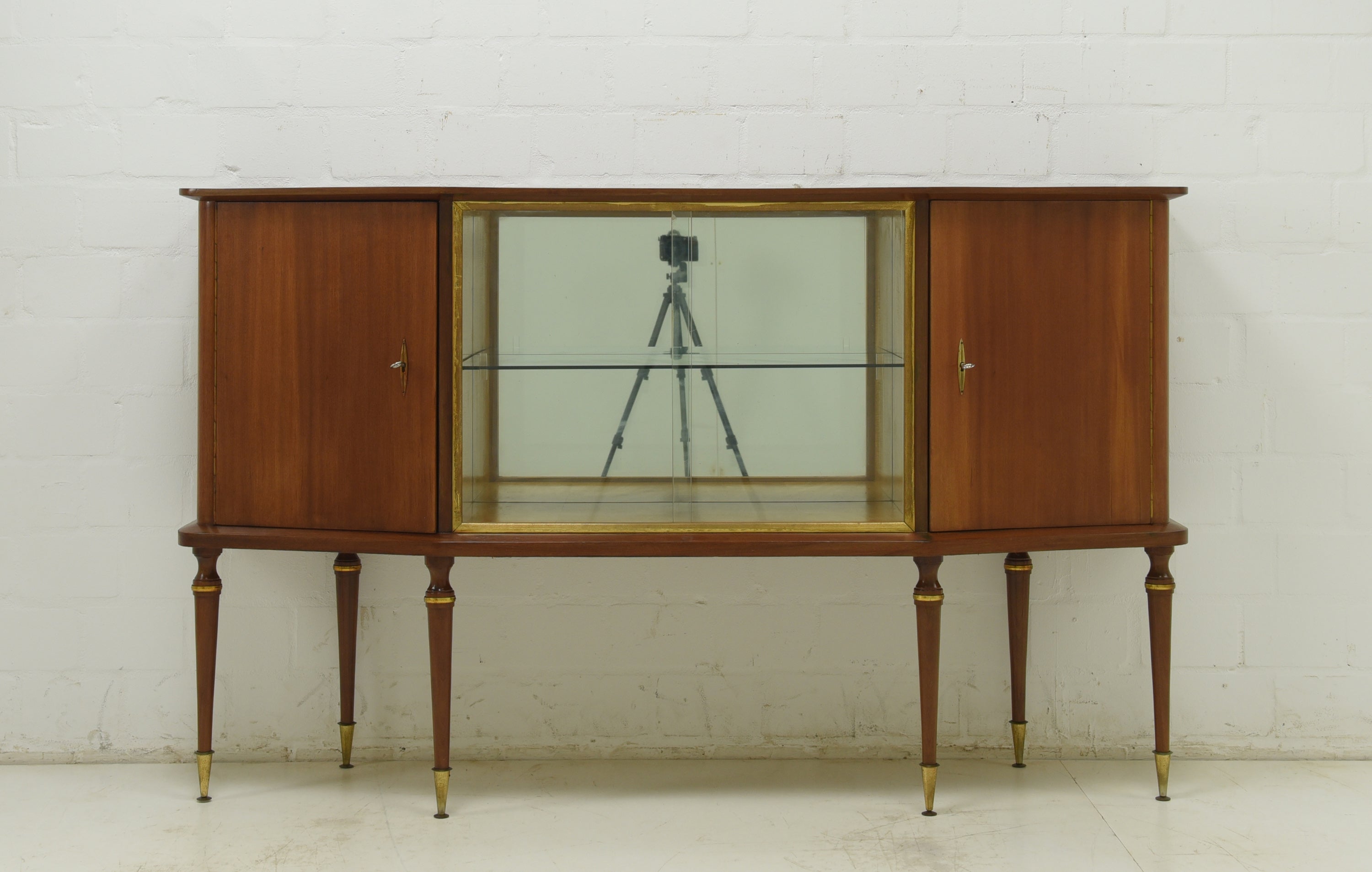 Midcentury Antique Retro Art Deco Display Cabinet Sideboard, circa 1960 For Sale