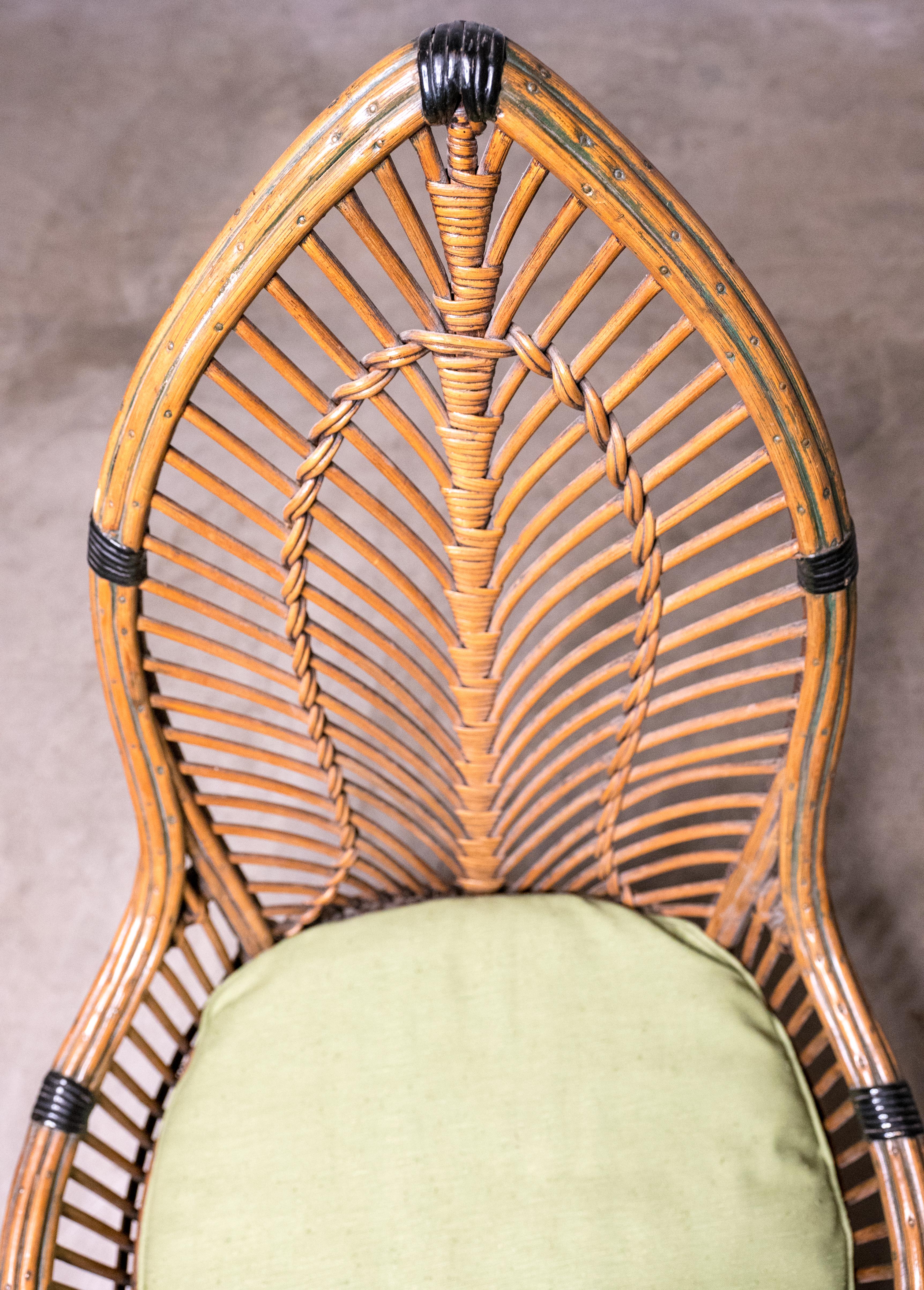 20th Century Mid-Century Antique Wicker Chair