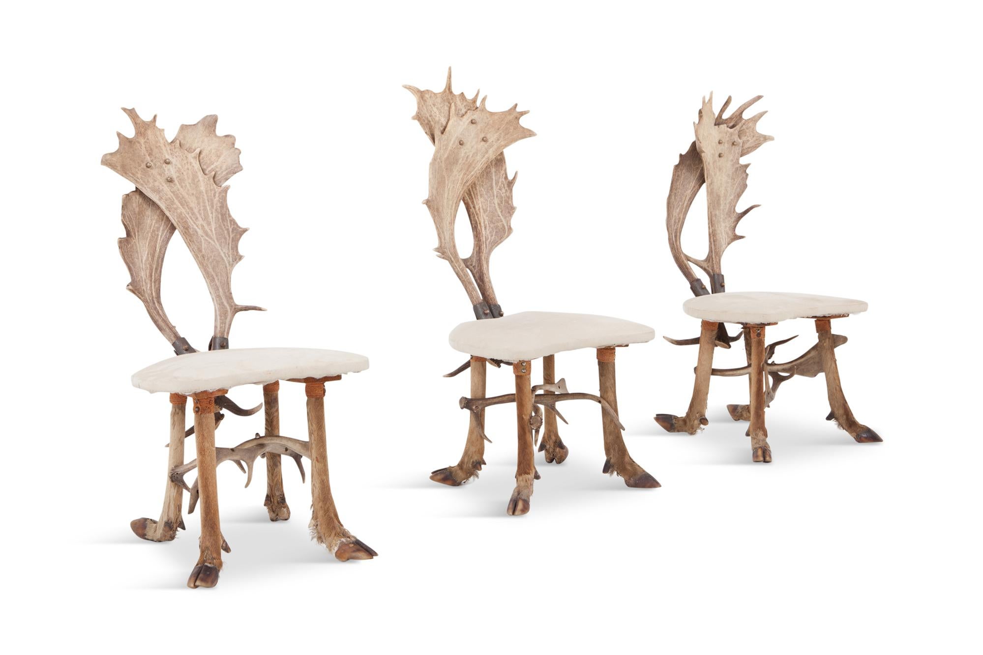 Midcentury Antler 'Chalet' Table and Chairs 3