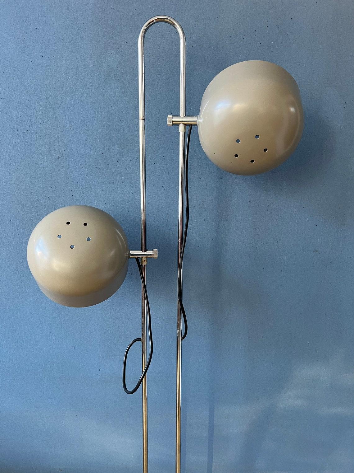 Mid Century Anvia Flexible Taupe Floor Lamp, 1970s For Sale 2