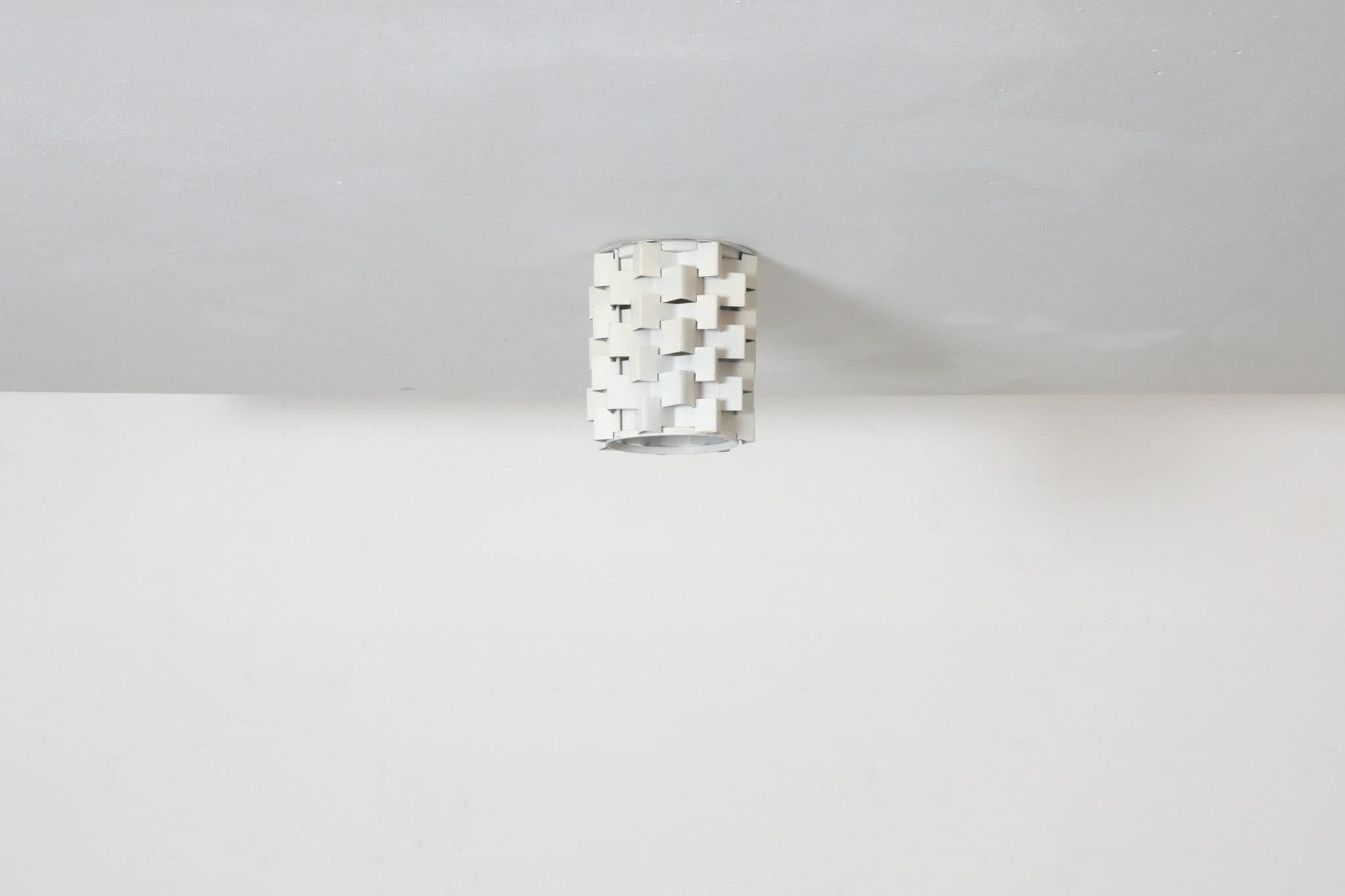 American Mid-Century Anvia Style Architectural Flush Mount Ceiling Light