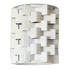 Mid-Century Anvia Style Architectural Flush Mount Ceiling Light