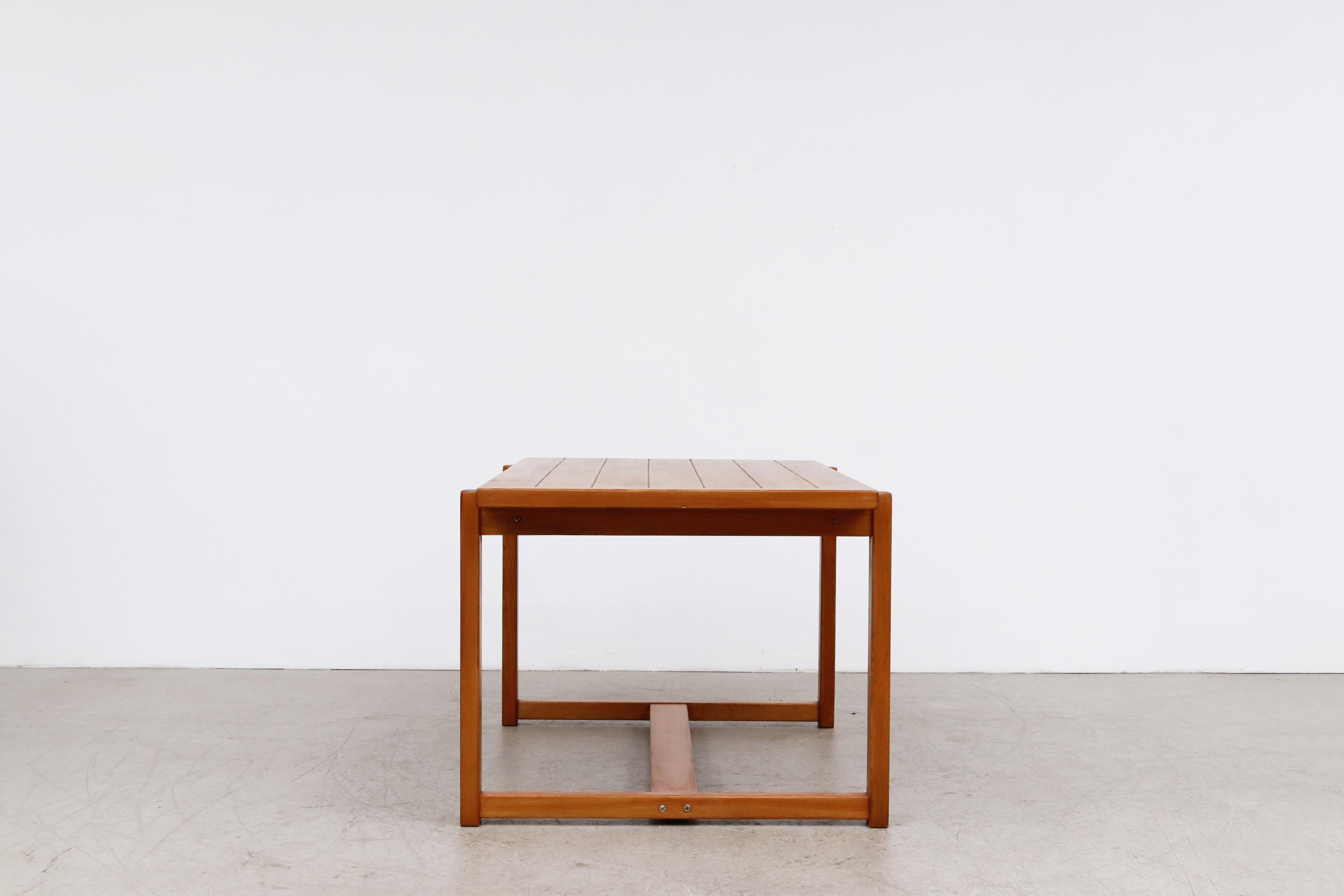 Mid-Century Apeldoorn 'Attr' Douglas Fir Dining Table In Good Condition In Los Angeles, CA