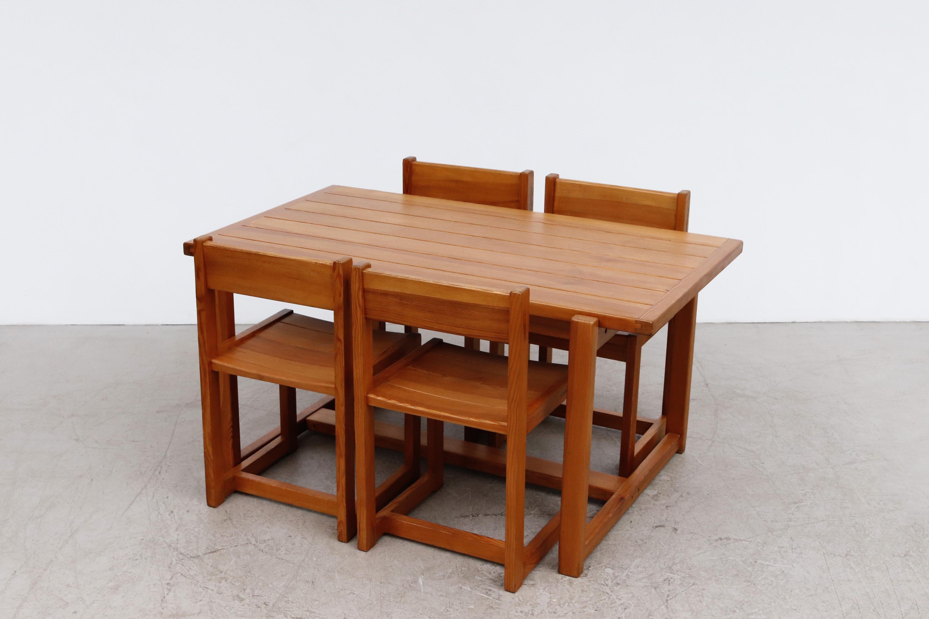 Mid-Century Apeldoorn 'Attr' Douglas Fir Dining Table 1