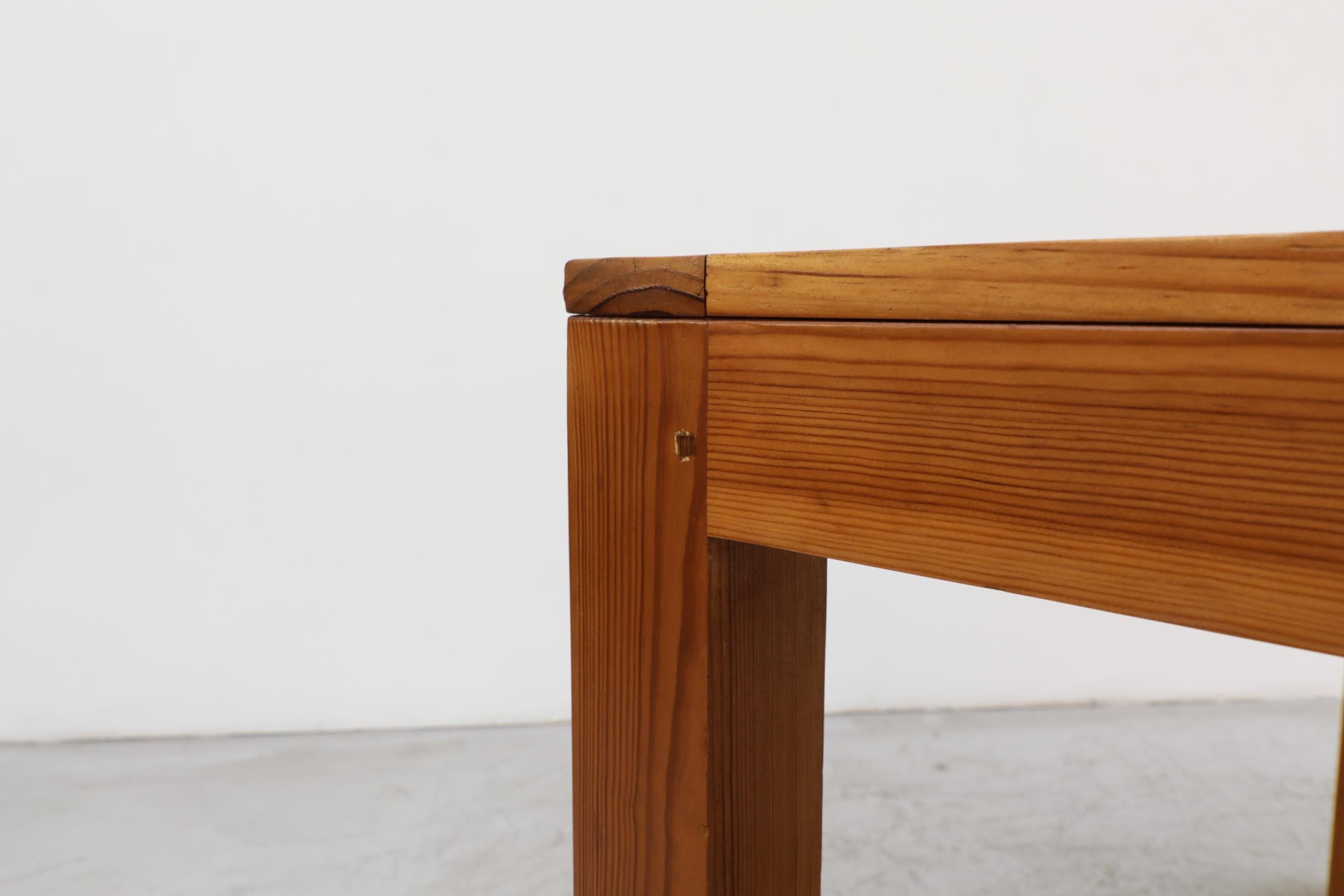 Table en pin à cadre carré de style Apeldoorn du milieu du siècle dernier en vente 9
